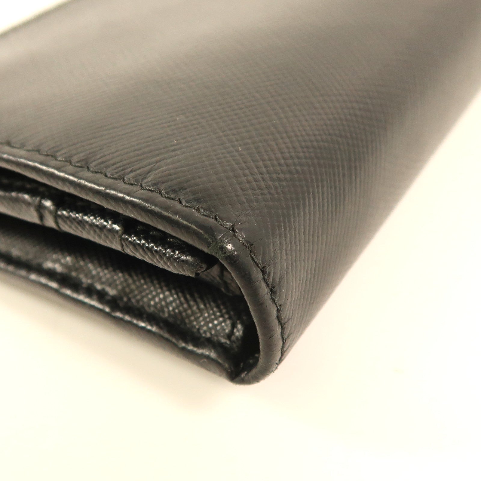 PRADA 牛皮皮革Long Wallet金扣長錢包