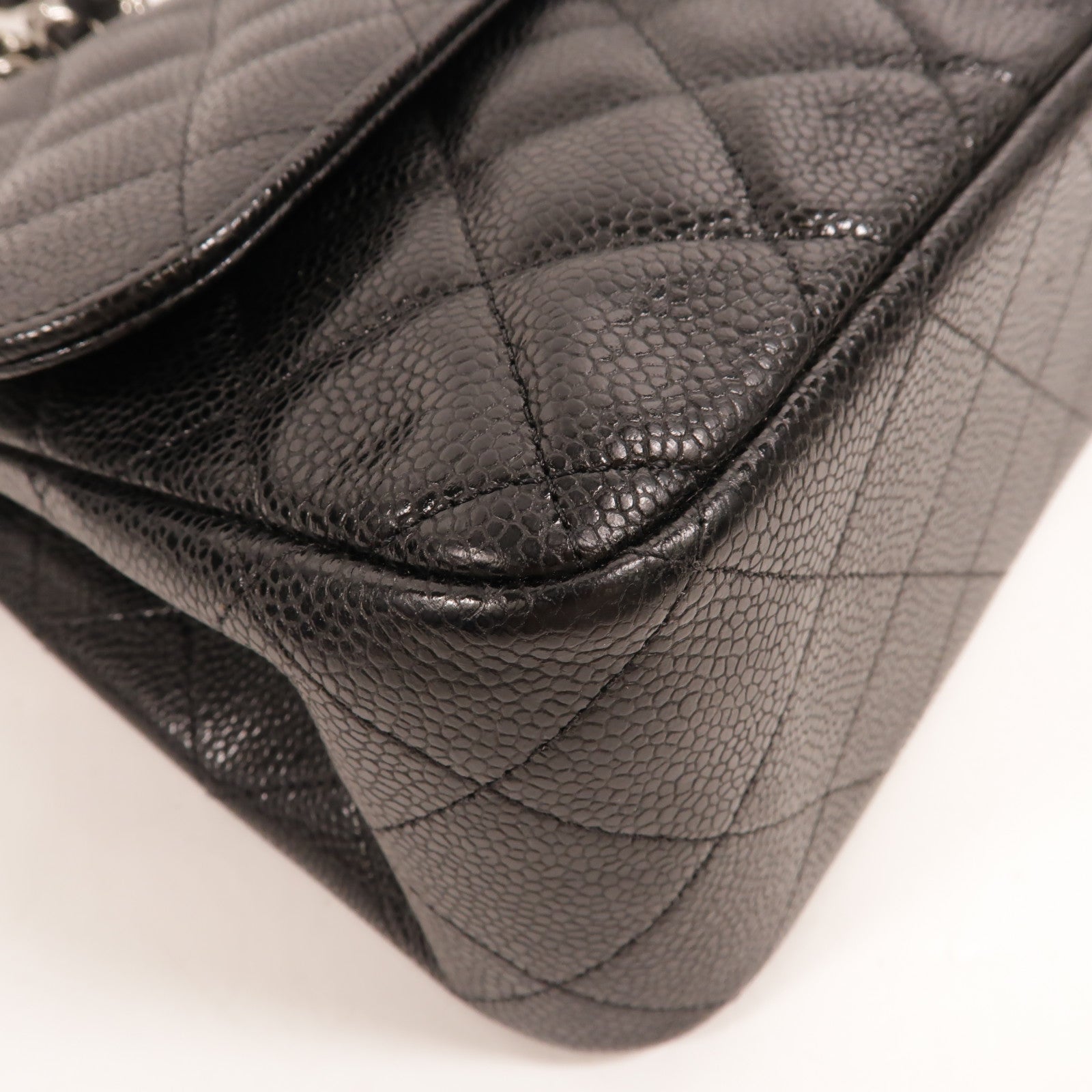 CHANEL 牛皮皮革Large Classic鏈帶肩背袋