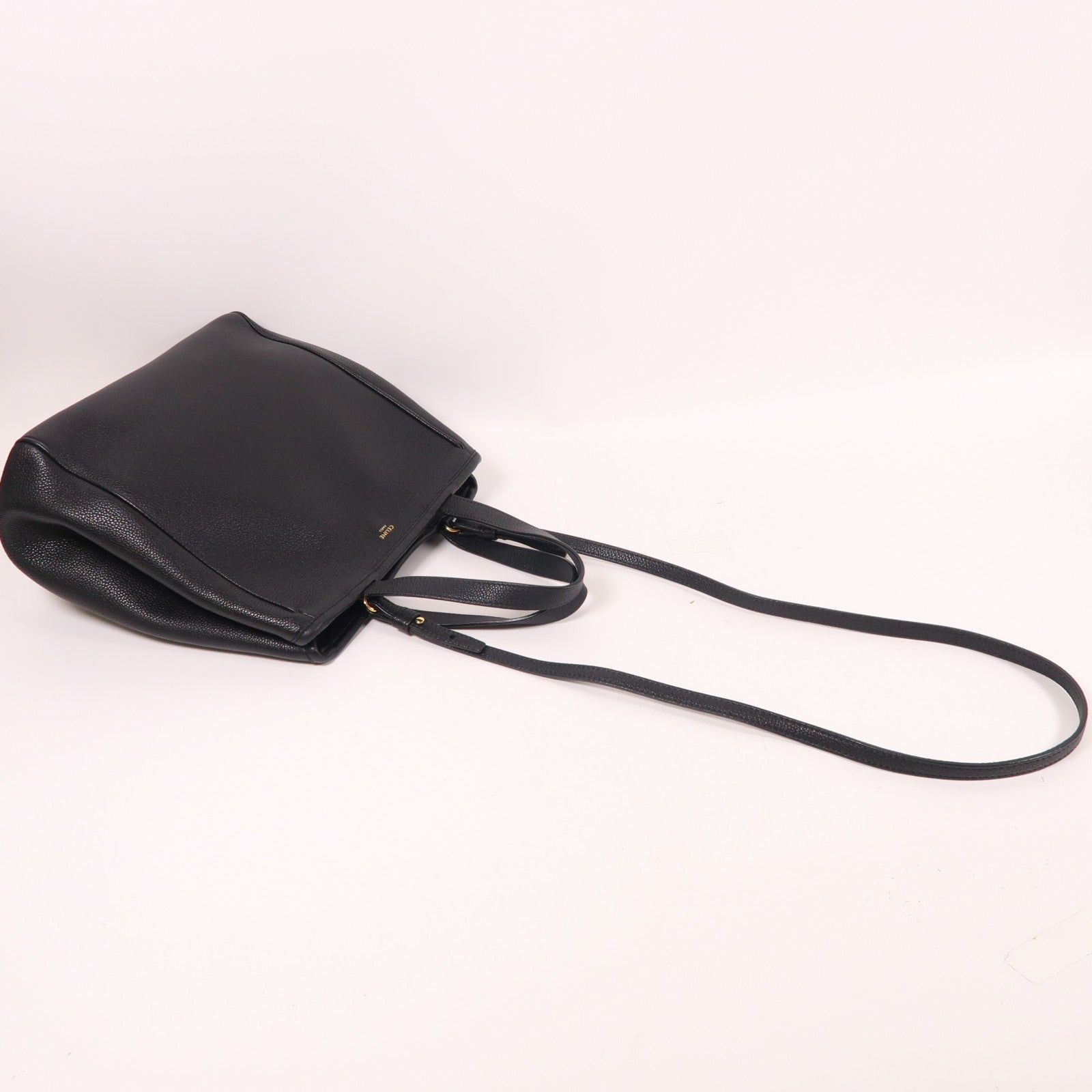 CELINE 【激減優惠】牛皮皮革Folded Cabas金扣手挽肩背兩用袋