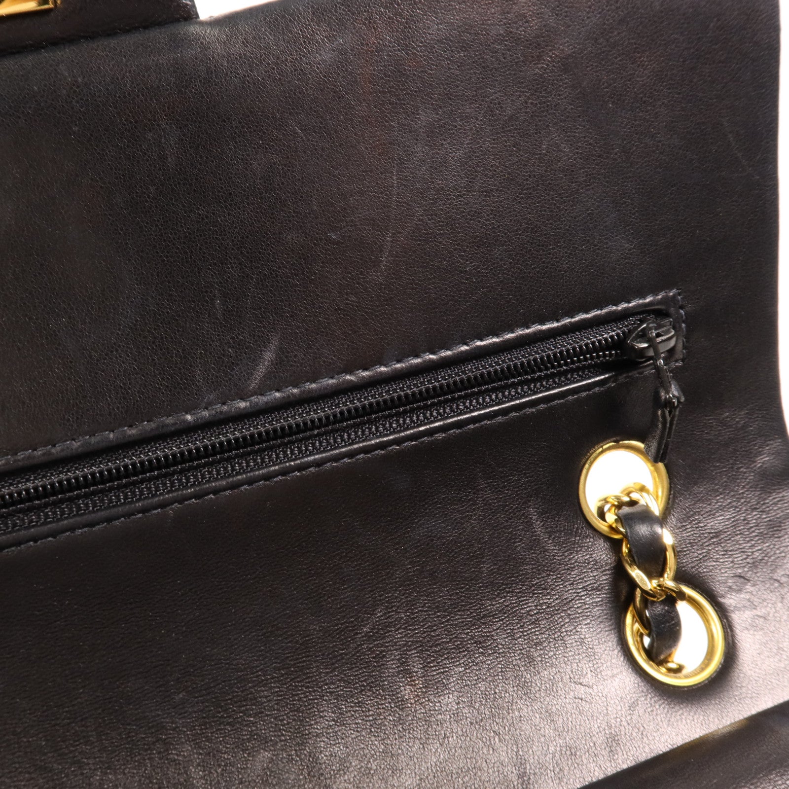 CHANEL 羊皮皮革Vintage Classic 11.12金扣鏈帶肩背袋