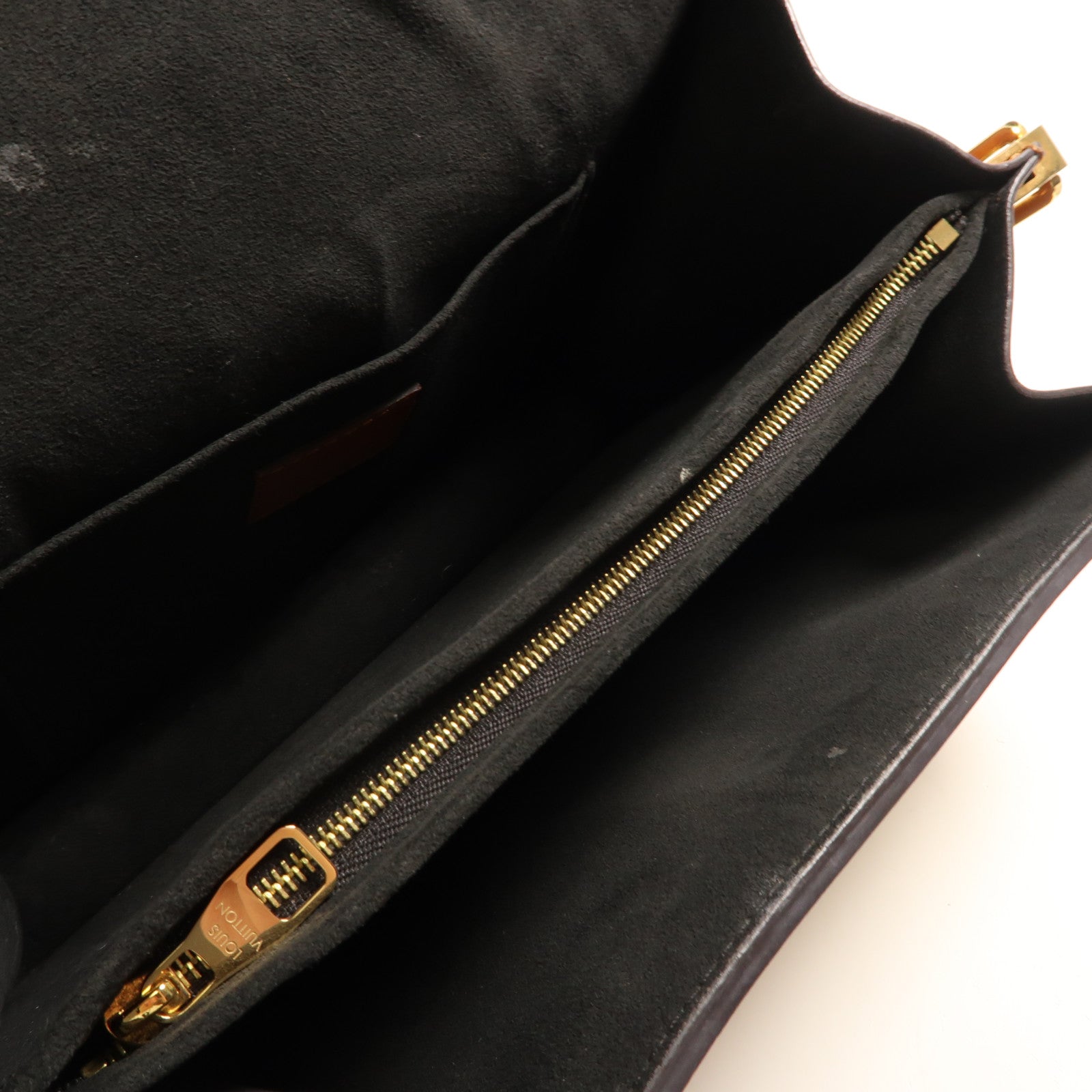 LOUIS VUITTON Monogram Reverse Dauphine MM金扣肩背袋