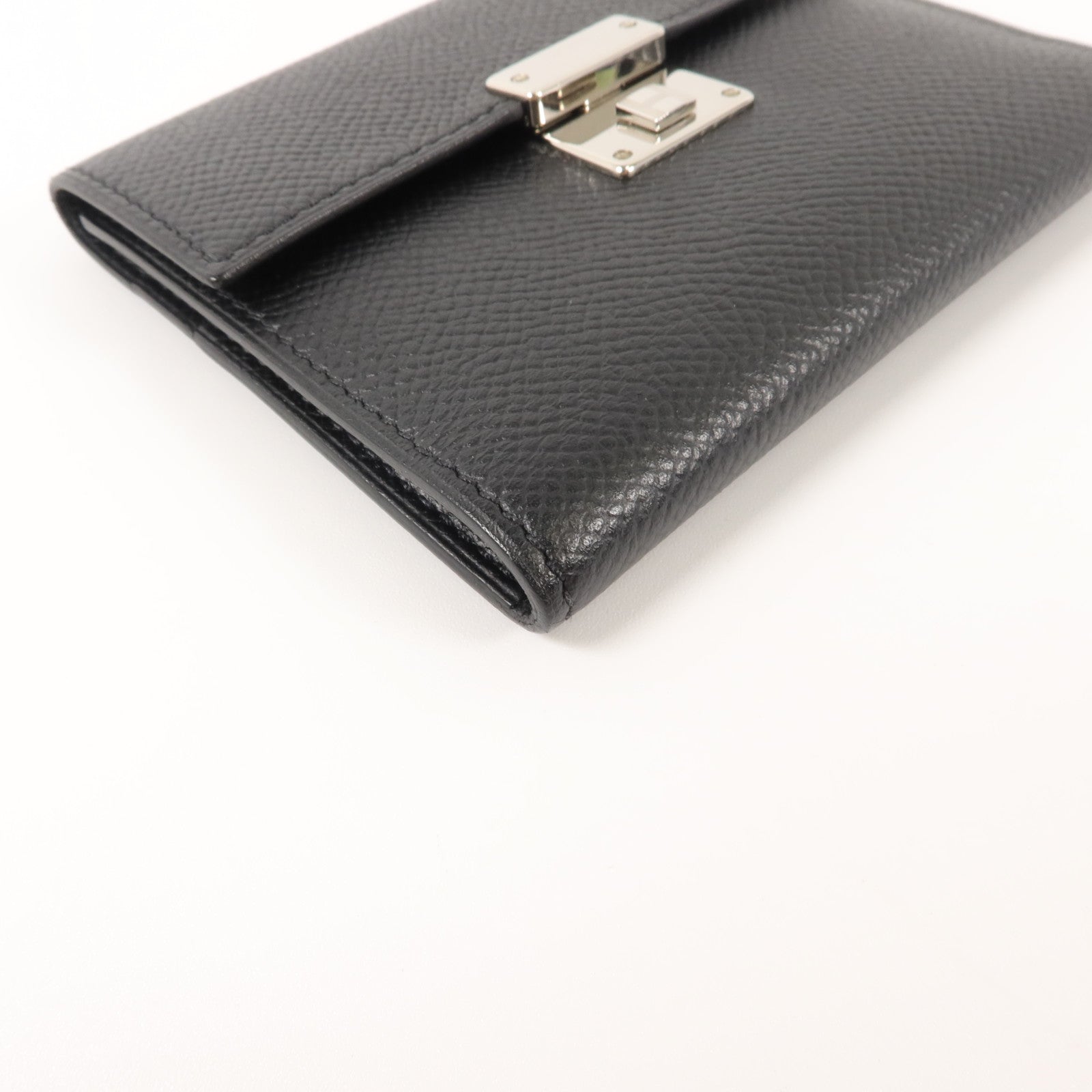 HERMES Epsom皮革Clic 16 Card Holder卡片套Noir