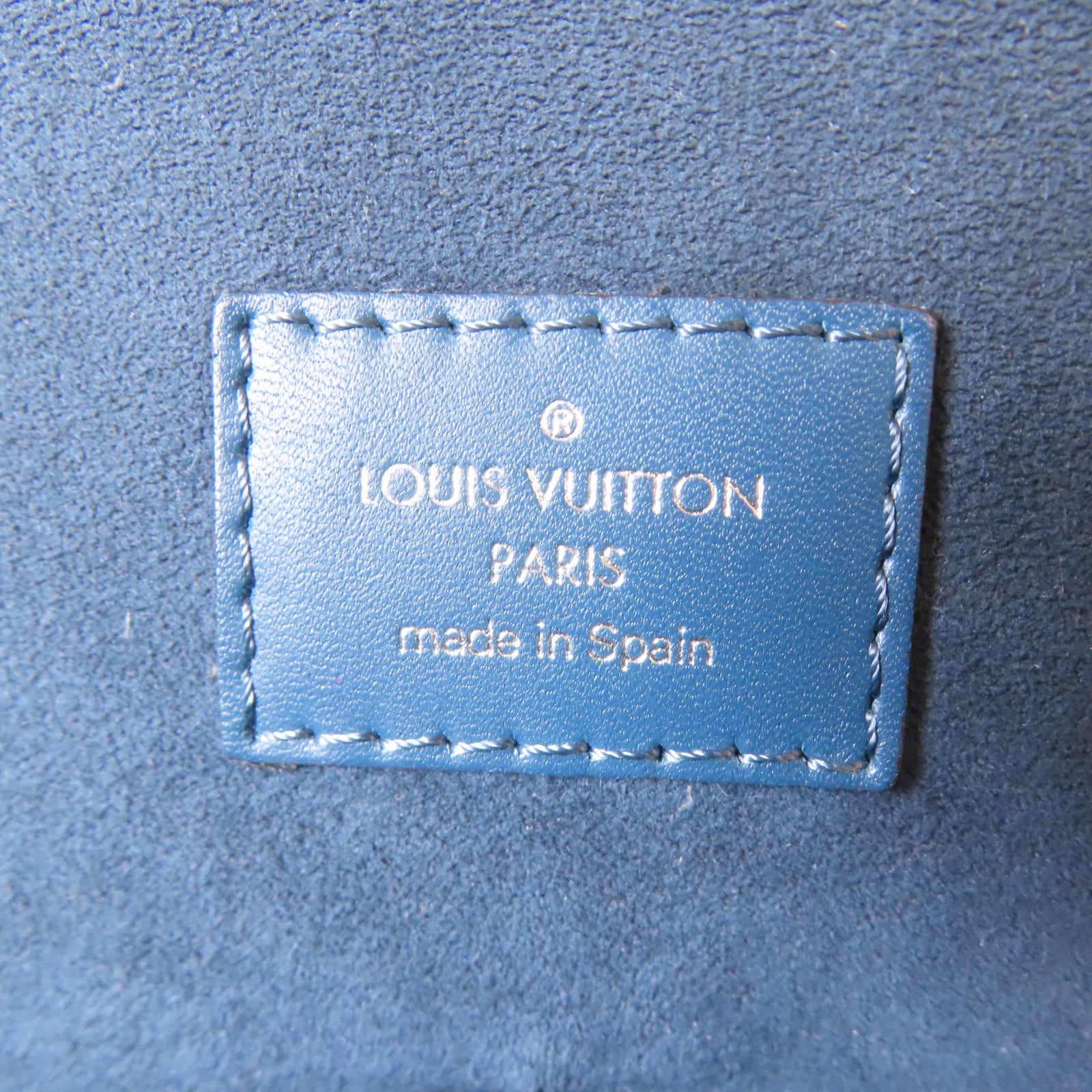 LOUIS VUITTON 【激減優惠】Epi Porte Documents Jour銀扣手挽肩背兩用袋藍色