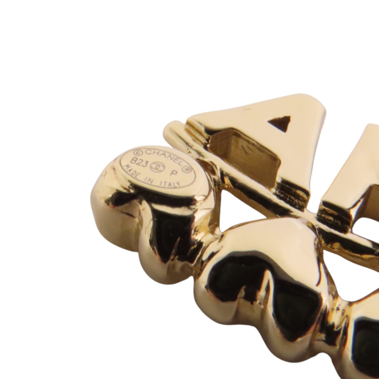 CHANEL 金屬/水鑽Chanel Earrings金扣耳環