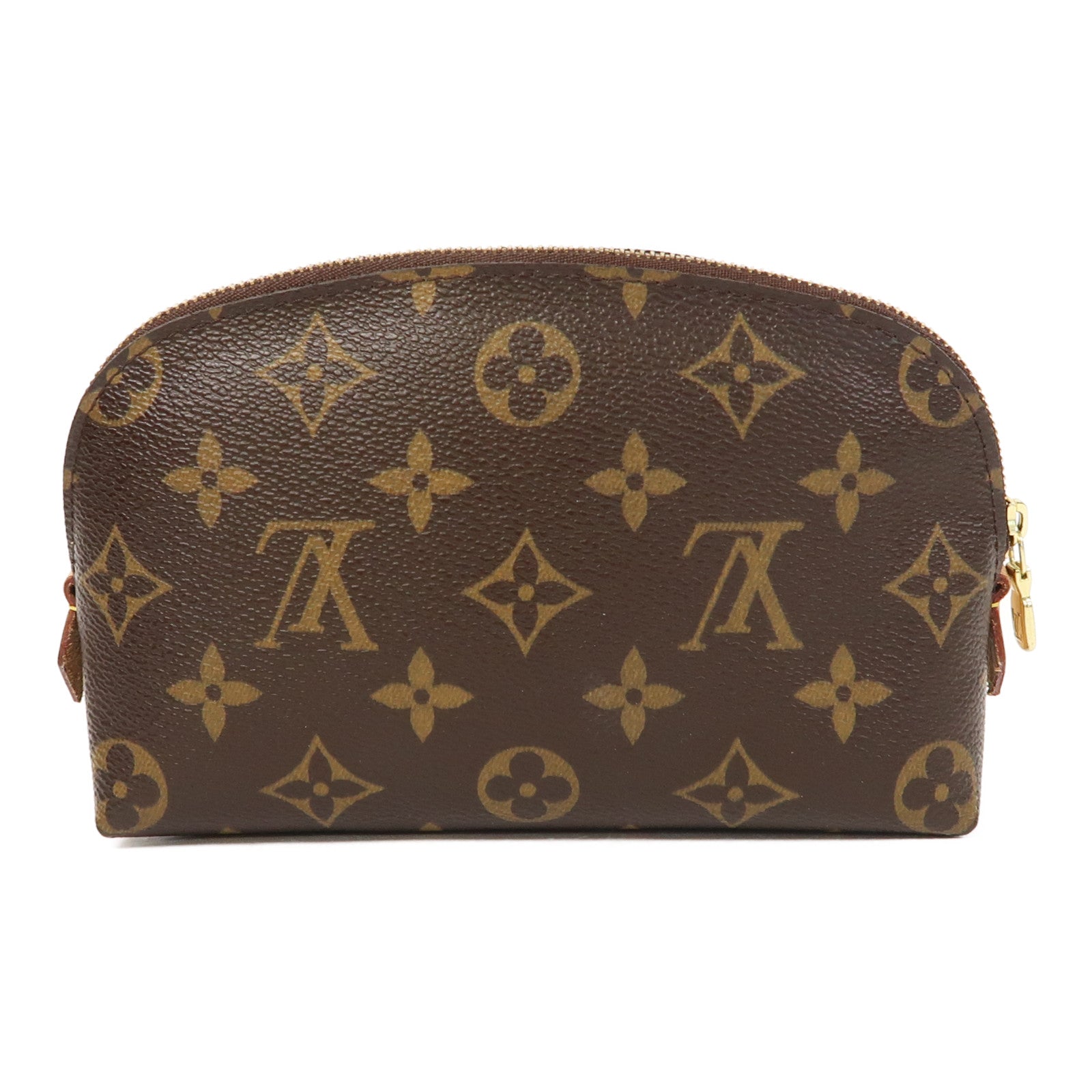 LOUIS VUITTON Monogram Pouch金扣手拿包啡色