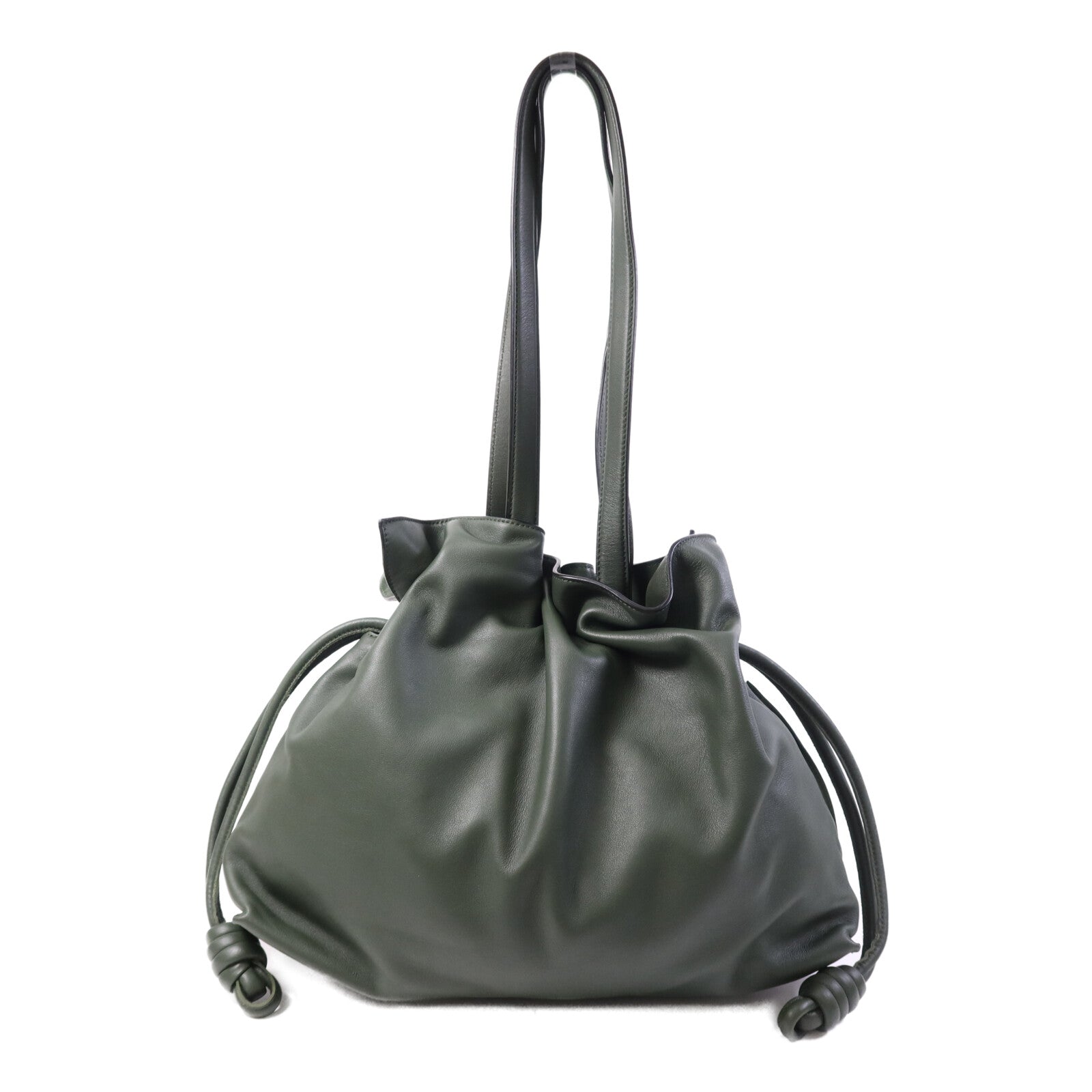 LOEWE 牛皮皮革Flamenco Large金扣肩背袋