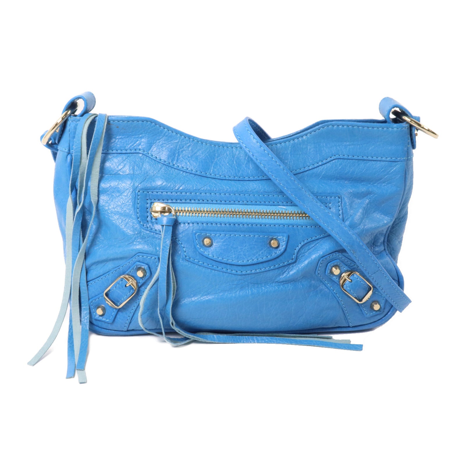 BALENCIAGA 羊皮皮革Motocross Classic Hip Crossbody肩背袋