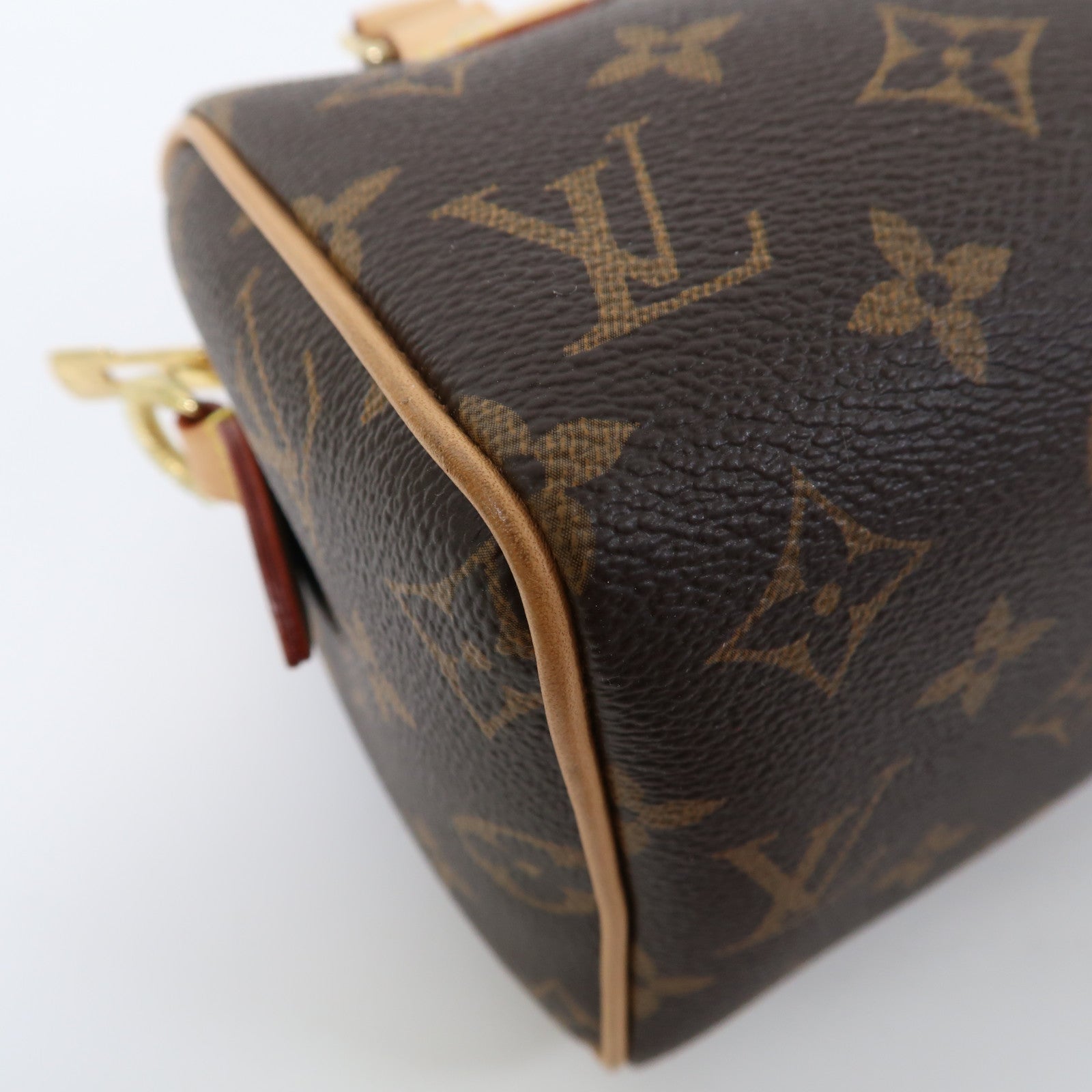 LOUIS VUITTON Monogram Speedy Bandouliere 20金扣手挽肩背兩用袋啡色