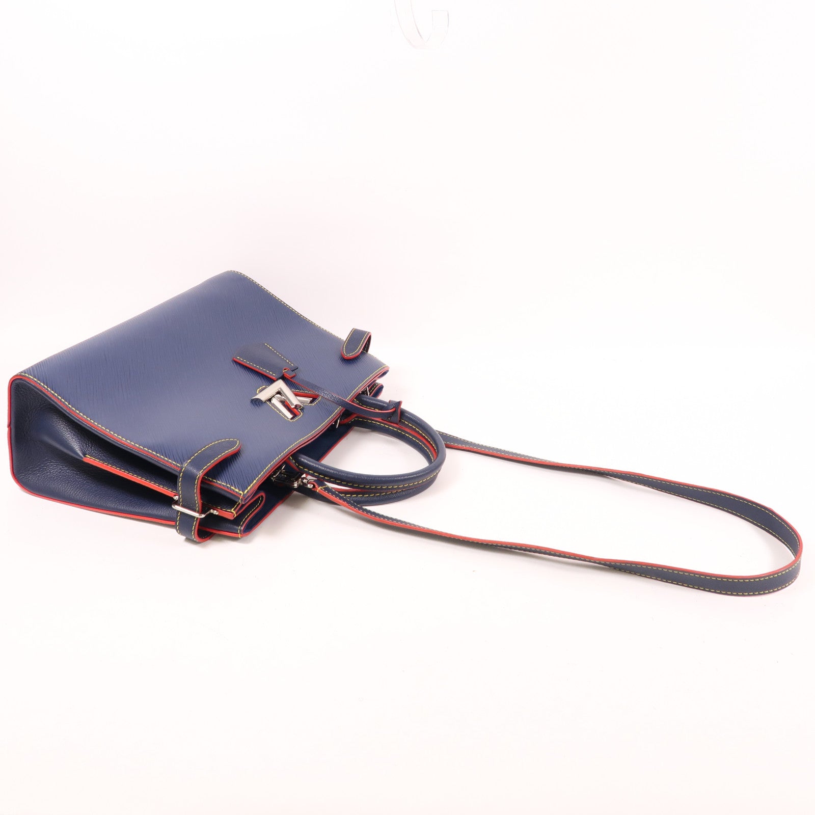 LOUIS VUITTON Epi Twist Bag銀扣手挽肩背兩用袋