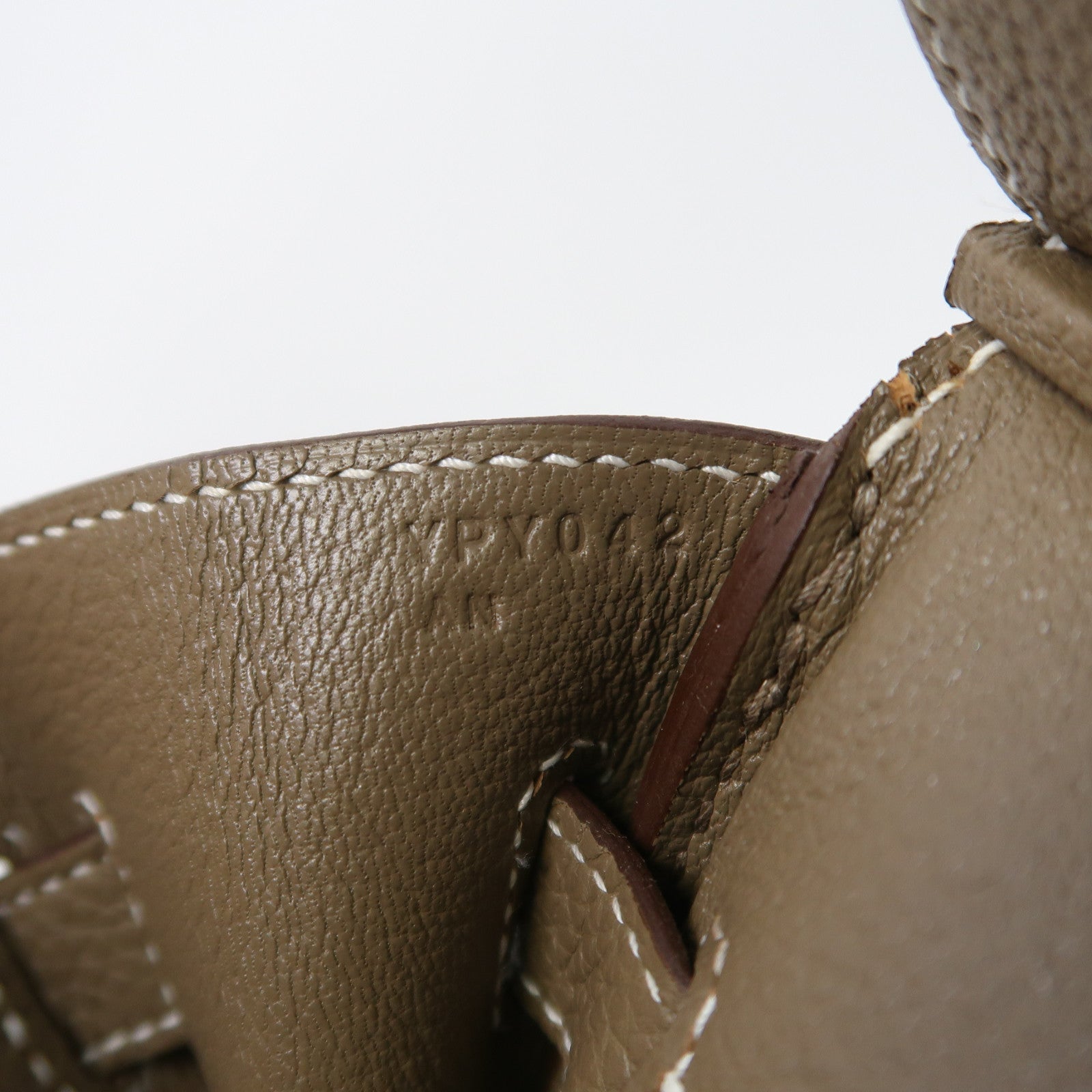 HERMES Togo皮革Birkin 30銀扣手挽袋Etoupe/大象灰色