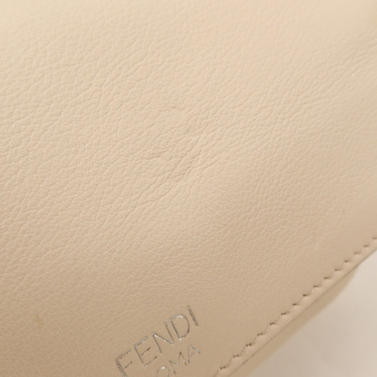 FENDI 牛皮皮革Double Micro Baguette鏈帶手挽肩背兩用袋