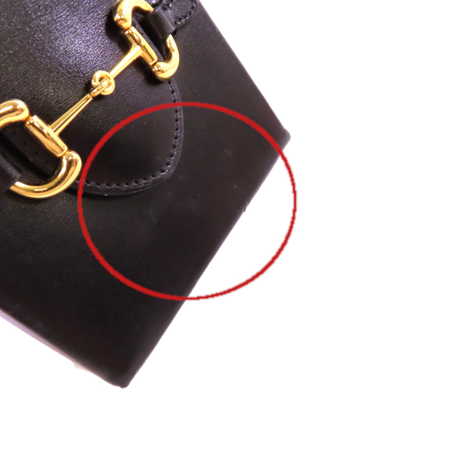 GUCCI 【激減優惠】牛皮皮革Horsebit 1955 Mini Shoulder Bag金扣肩背袋黑色