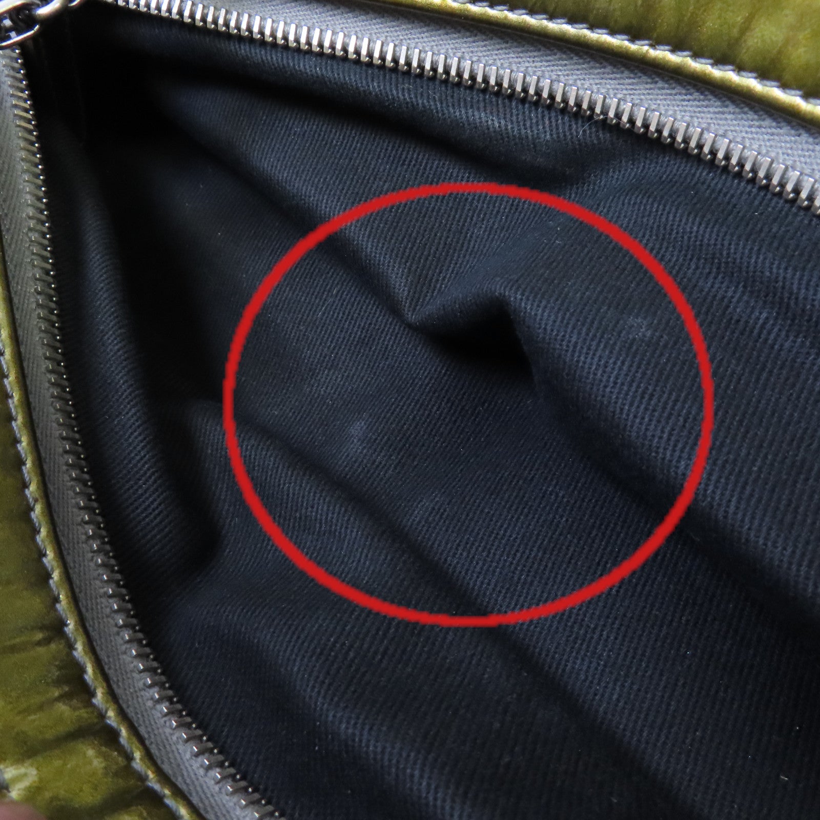 CHANEL 【激減優惠】菱格漆皮皮革Chain Shoulder Bag銀扣鏈帶肩背袋金黃色/軍綠色
