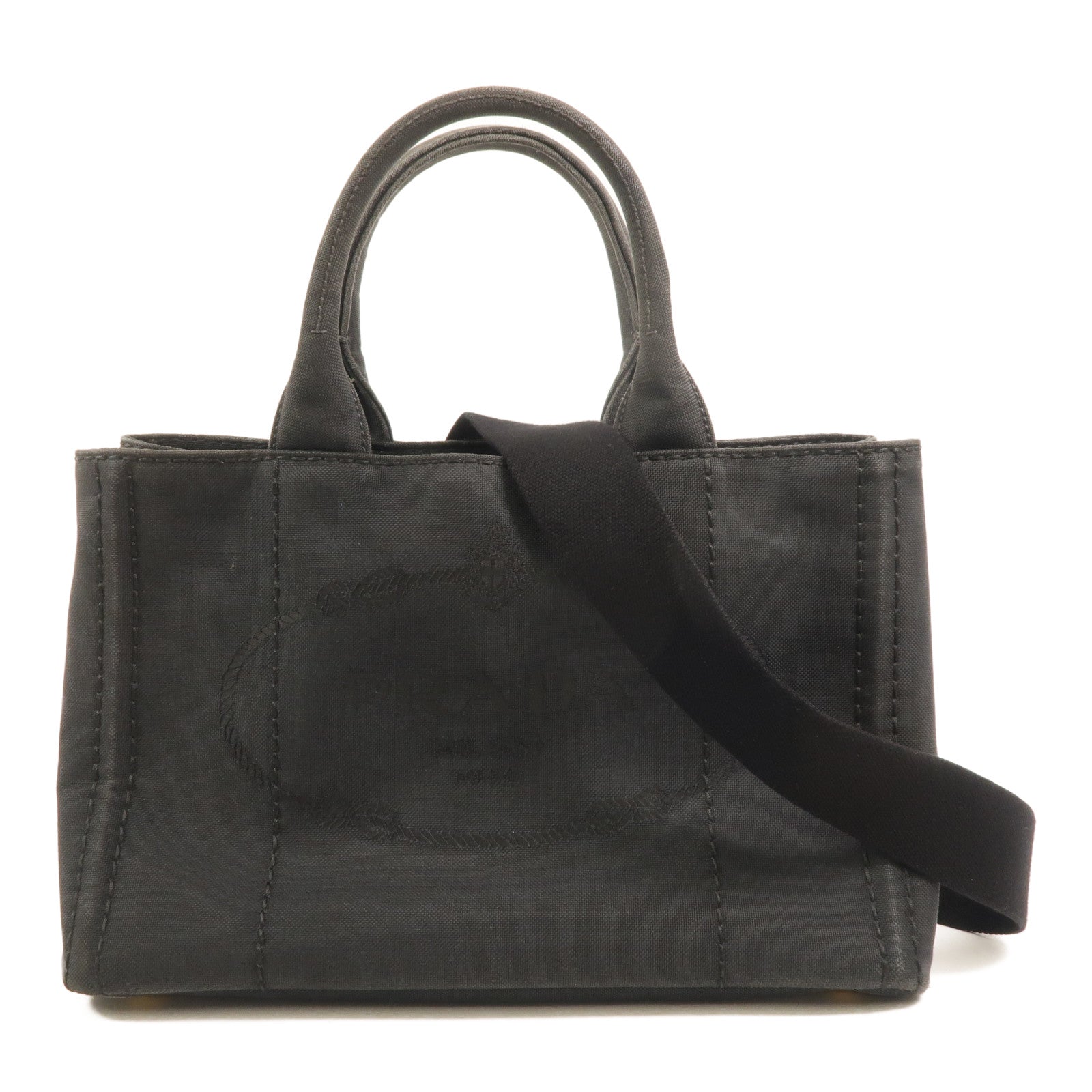 PRADA 帆布2 Way Shoulder手挽肩背兩用袋
