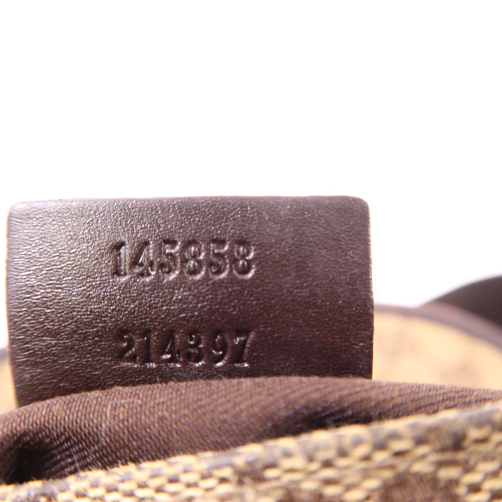 GUCCI 帆布Shoulder Bag銀扣肩背袋啡色