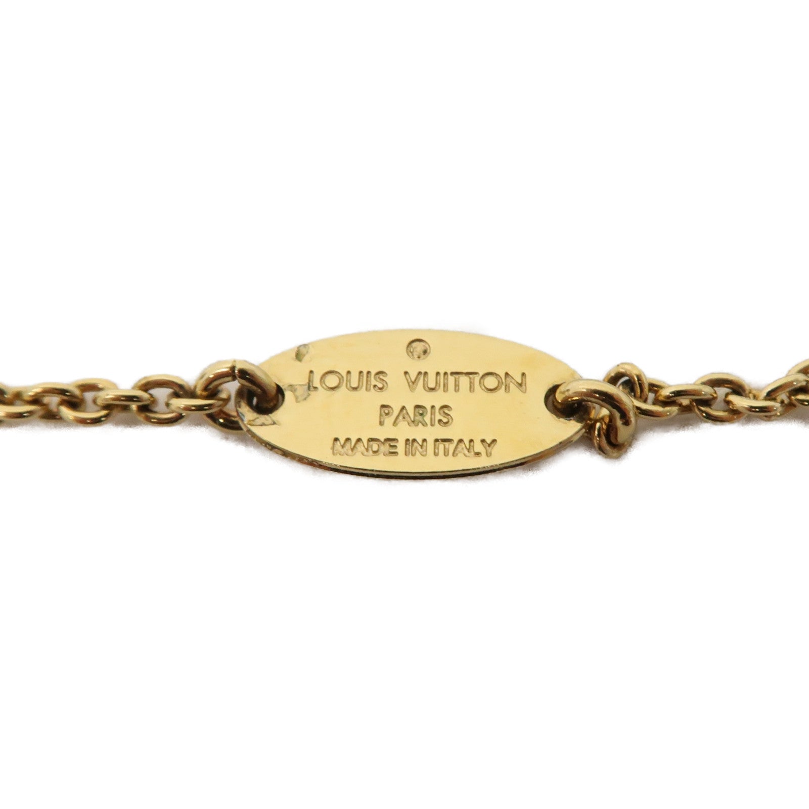 LOUIS VUITTON 金屬Essential V手鏈金色