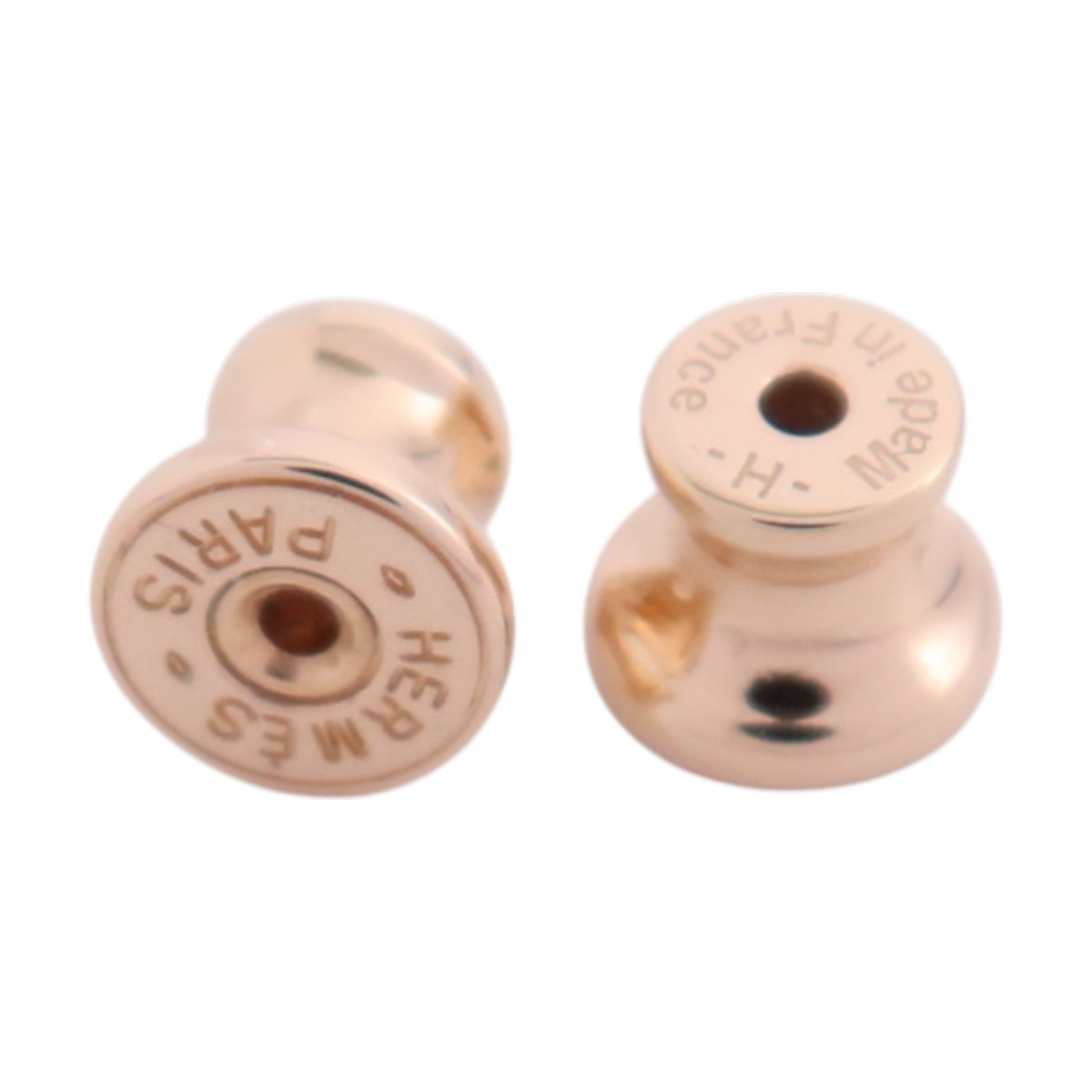 HERMES 金屬/琺瑯H Cube Earrings金扣耳環