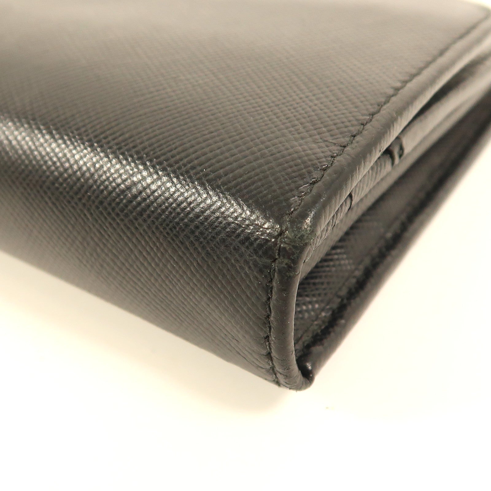 PRADA 牛皮皮革Long Wallet金扣長錢包