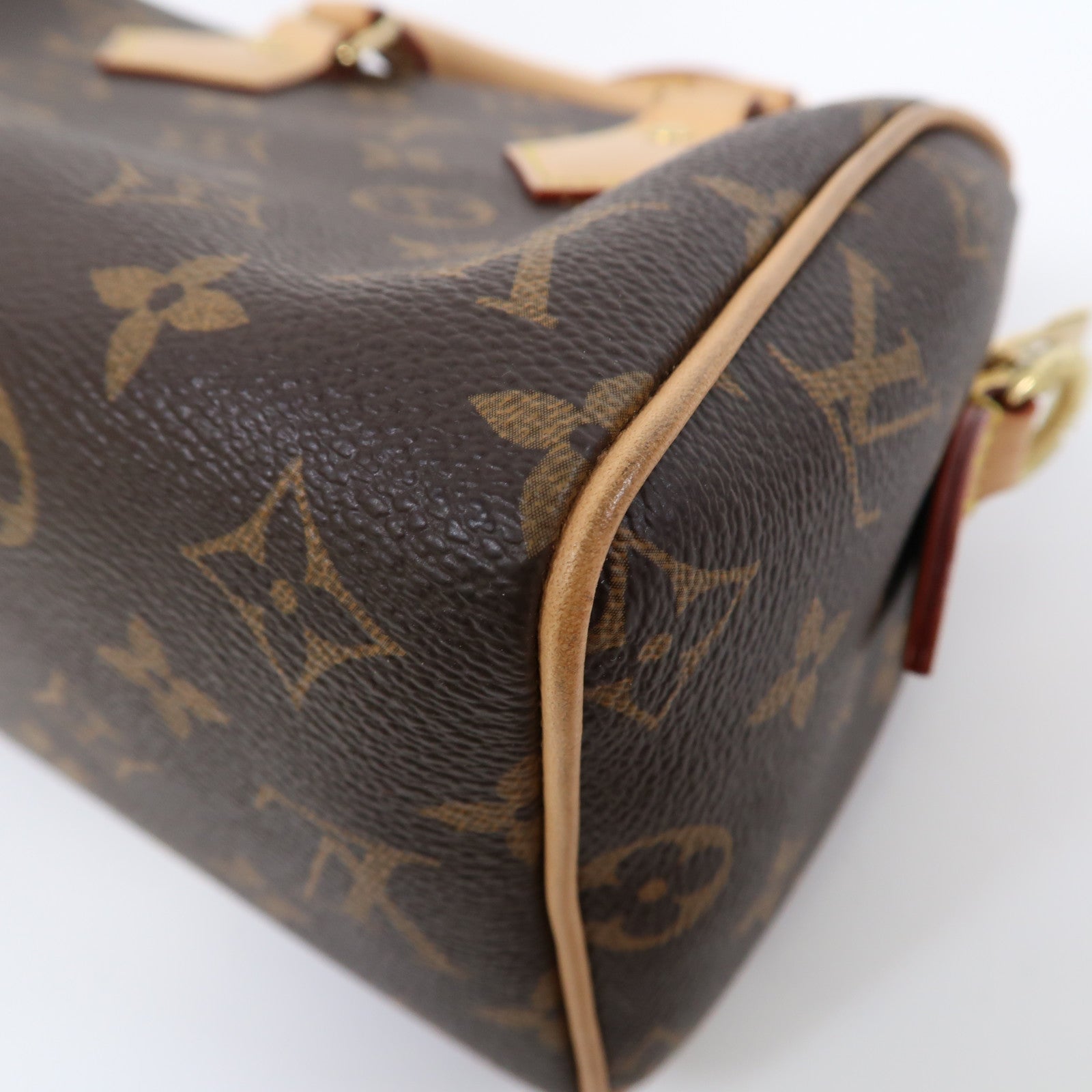 LOUIS VUITTON Monogram Speedy Bandouliere 20金扣手挽肩背兩用袋啡色