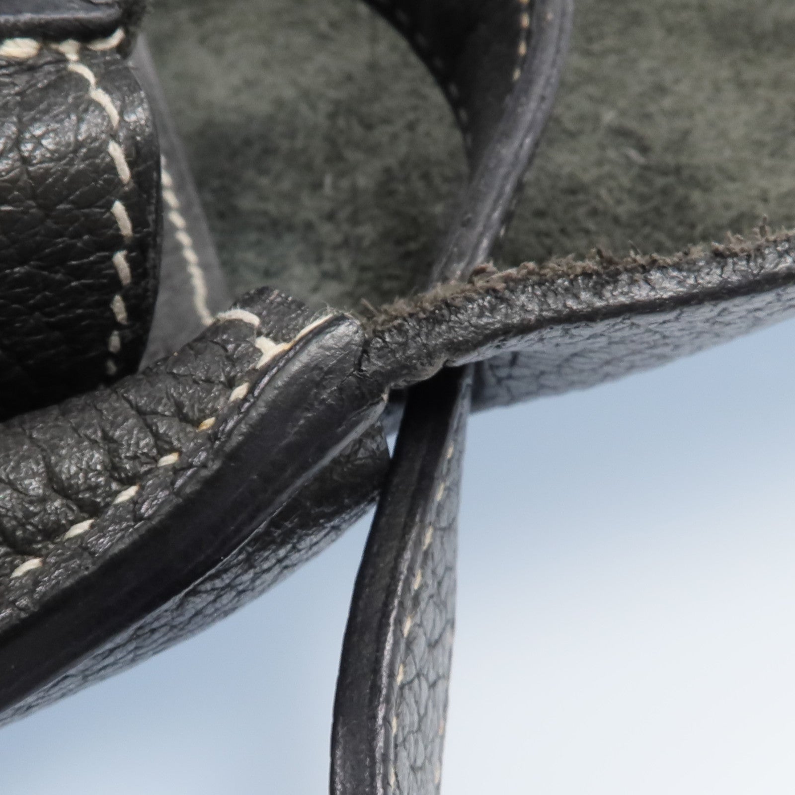 HERMES 【激減優惠】Clemence皮革Halzan 31銀扣手挽肩背兩用袋Graphite