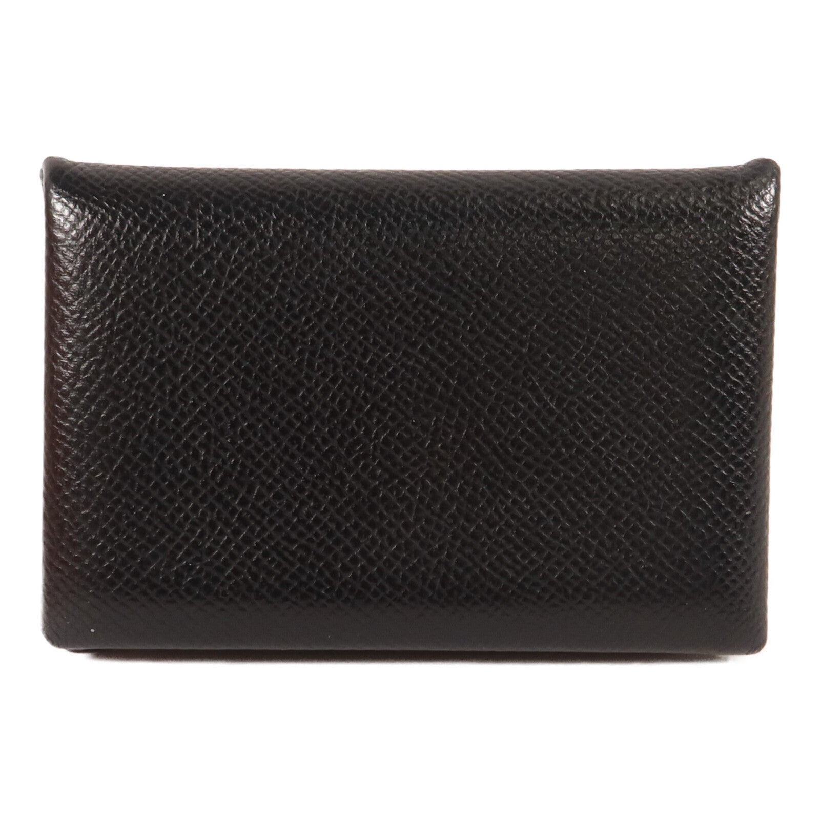 HERMES Epsom皮革Calvi卡片套Noir