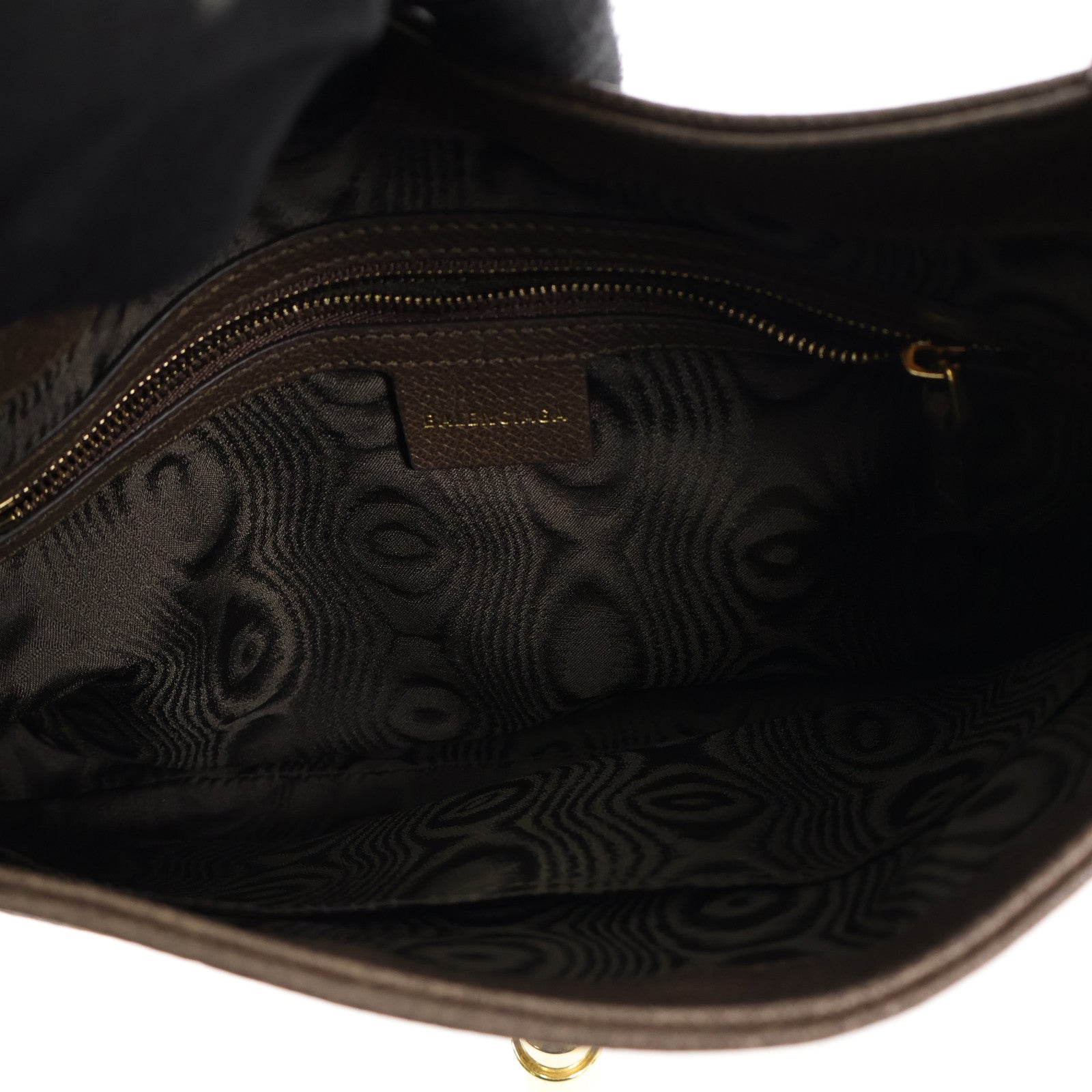 BALENCIAGA 塗層帆布Hacker Hobo Small金扣手挽袋