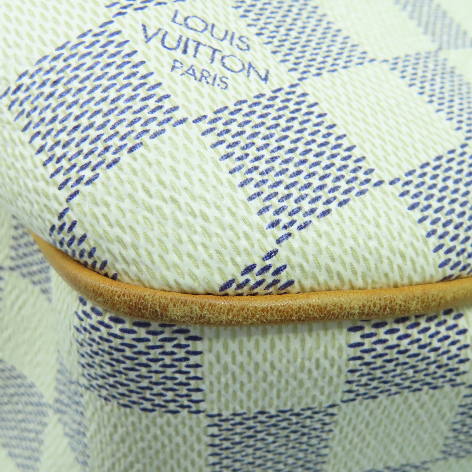LOUIS VUITTON 【激減優惠】Damier Azur Galliera PM金扣肩背袋白色