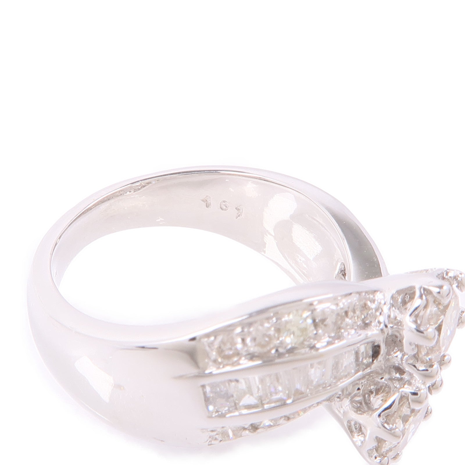 JEWELRY 【激減優惠】18K白金Diamond Ring鑽石戒指US#6.25