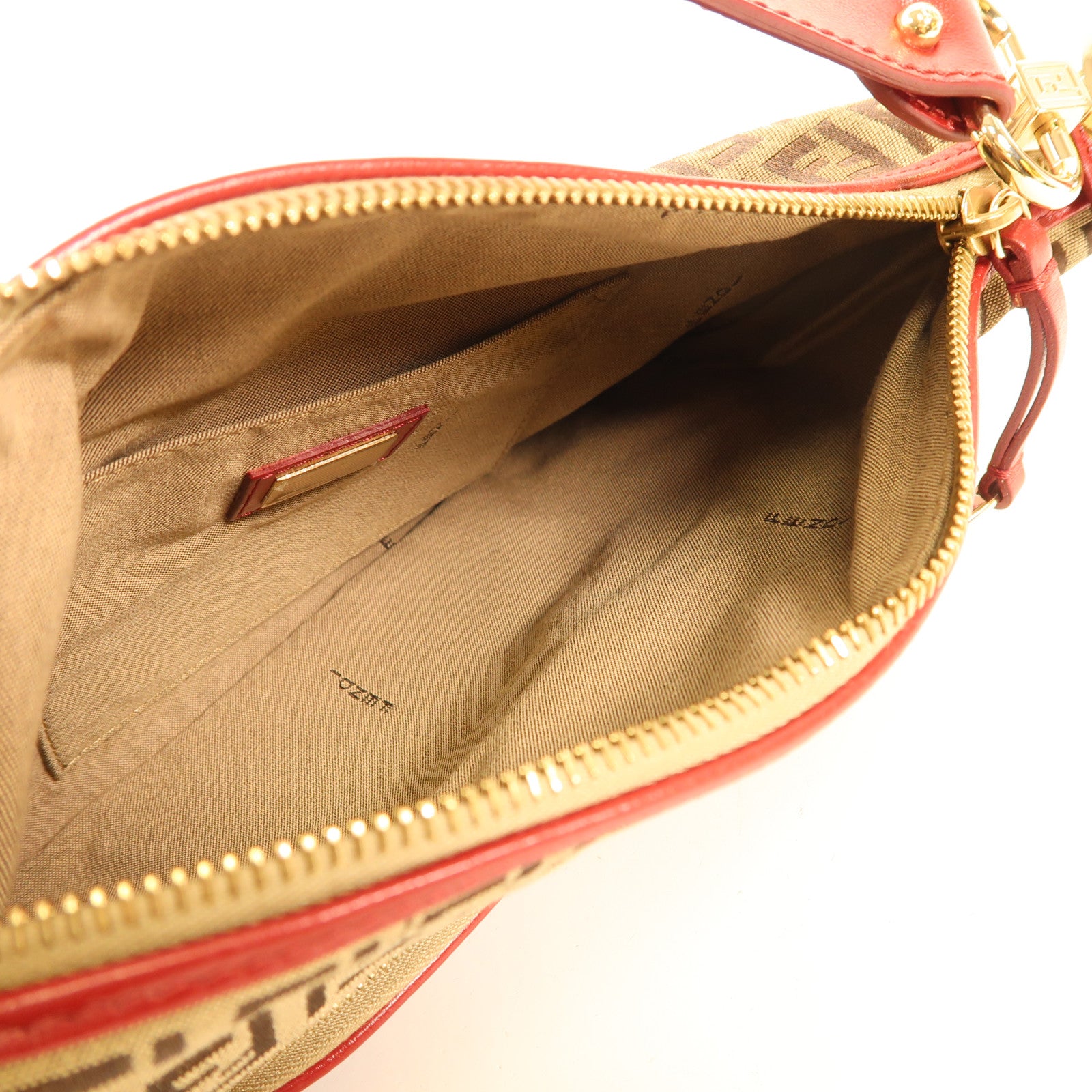FENDI 帆布Shoulder Bag/Handbag金扣肩背袋/手挽袋
