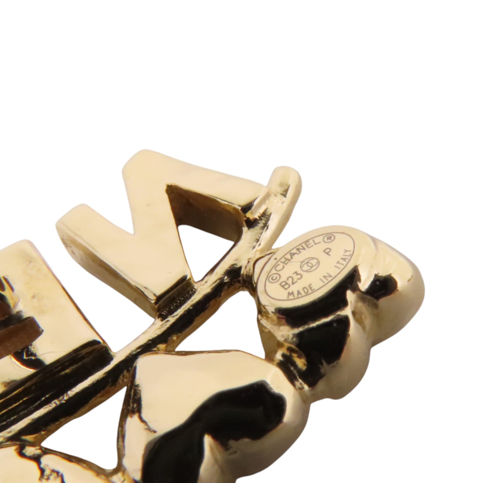 CHANEL 金屬/水鑽Chanel Earrings金扣耳環