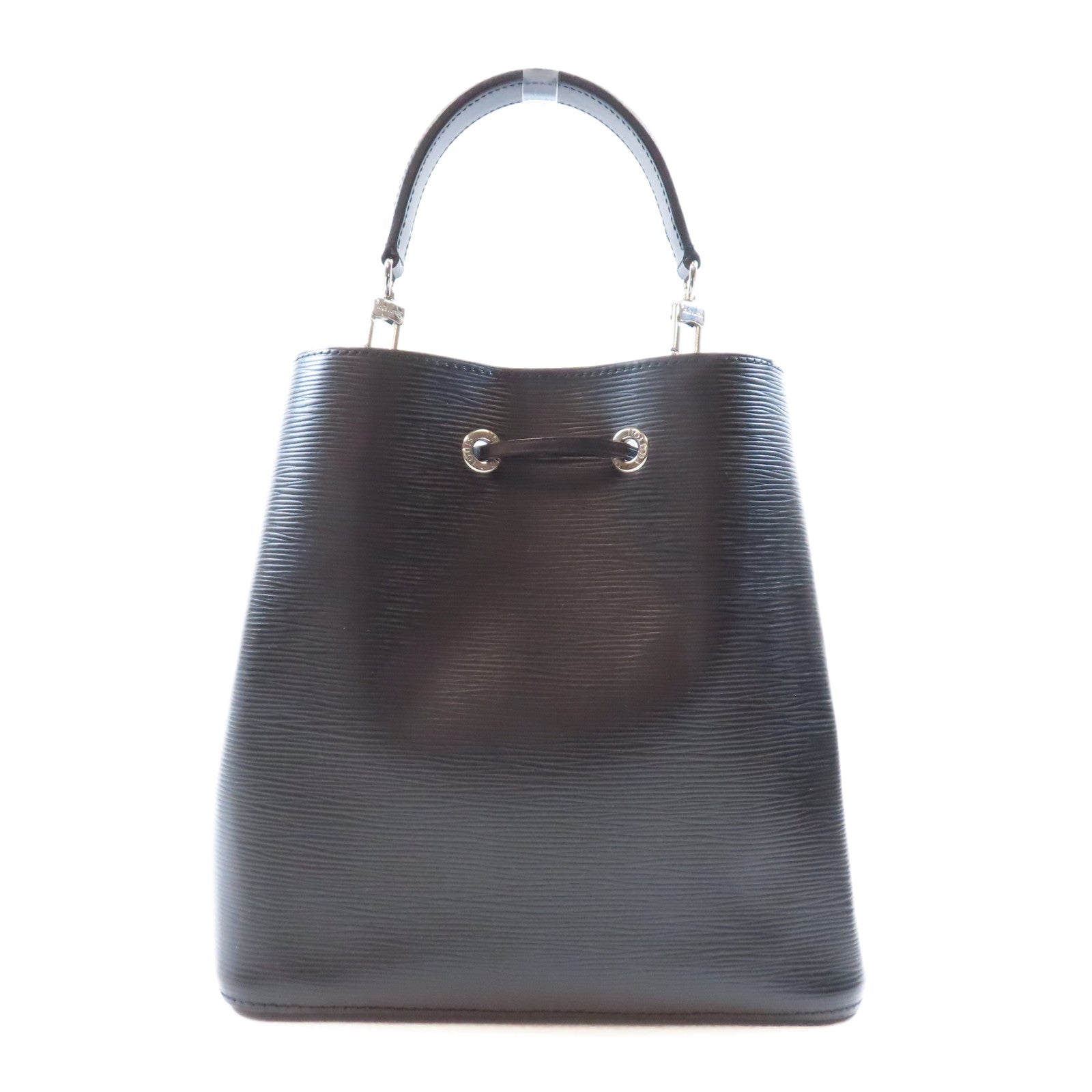 LOUIS VUITTON Epi Neo Noe MM銀扣手挽肩背兩用袋黑色