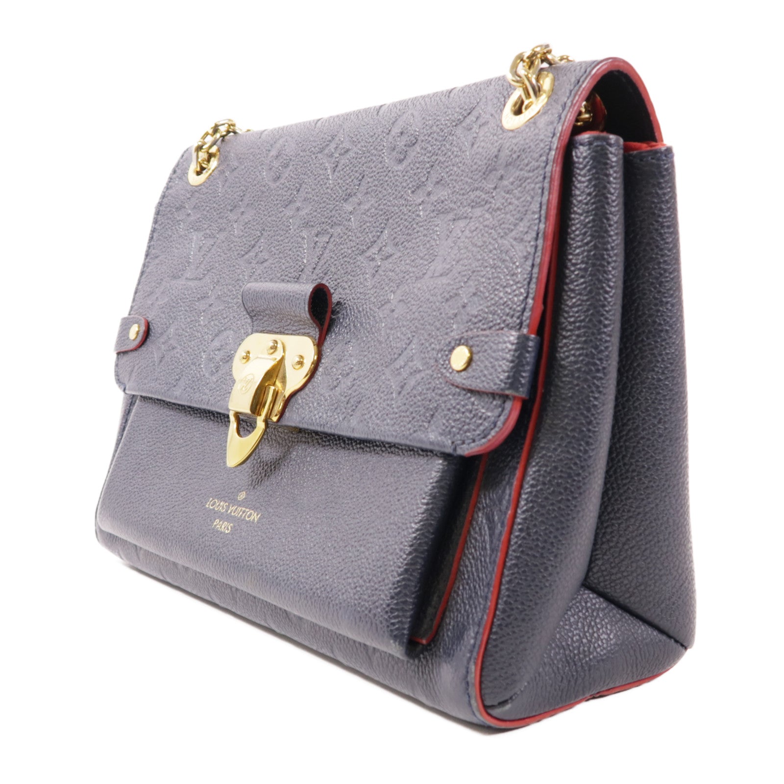 LOUIS VUITTON LV GHW Vavin PM Shoulder Bag M52271 Monogram Empreinte Navy