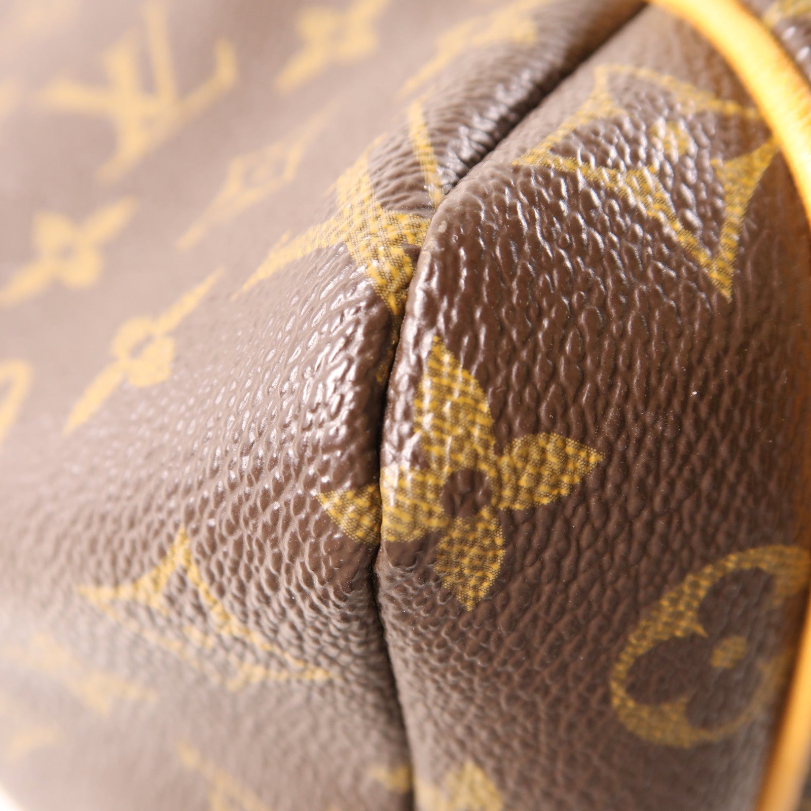 LOUIS VUITTON Monogram Totally MM金扣肩背袋/手挽袋棕色