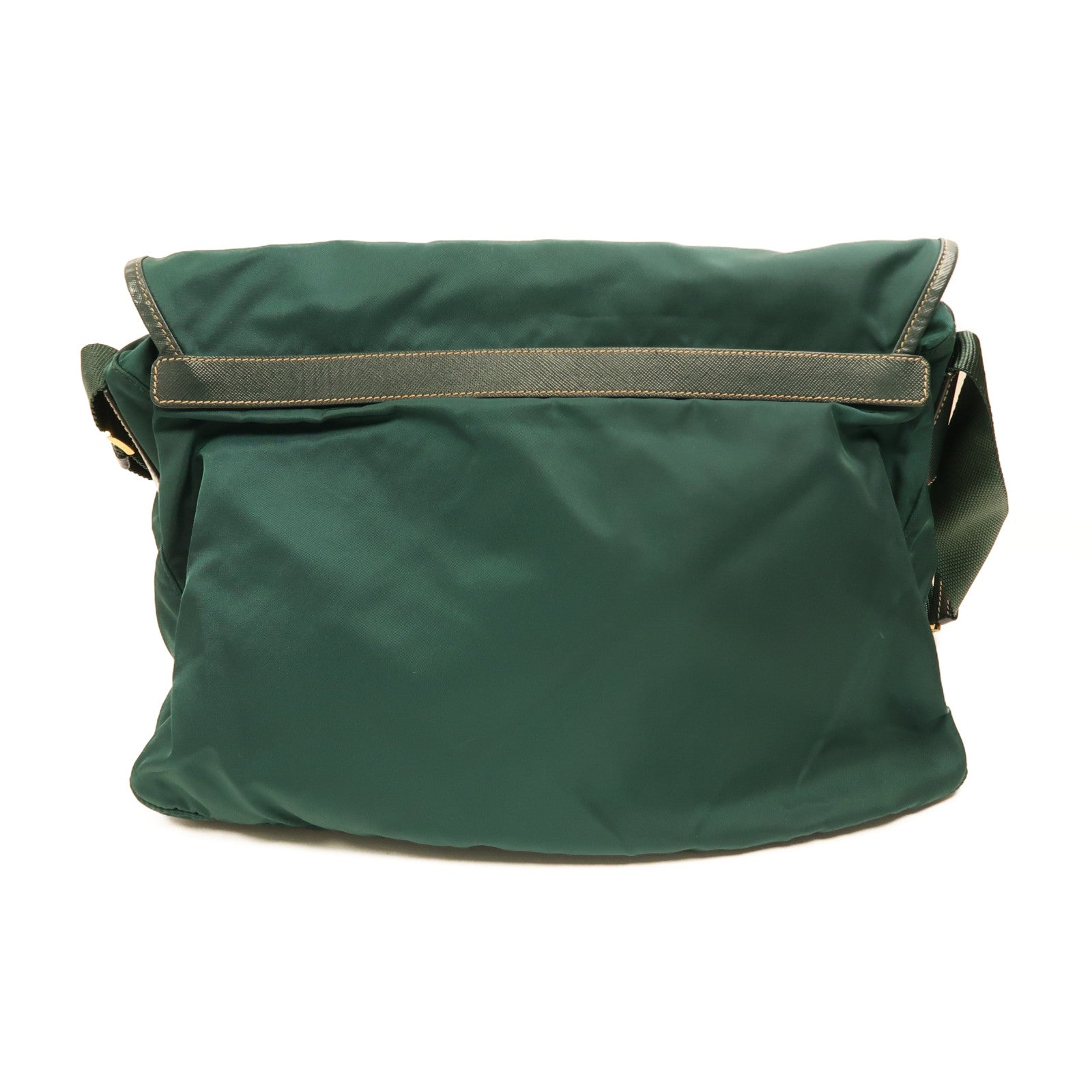 PRADA 尼龍Shoulder Bag金扣肩背袋綠色