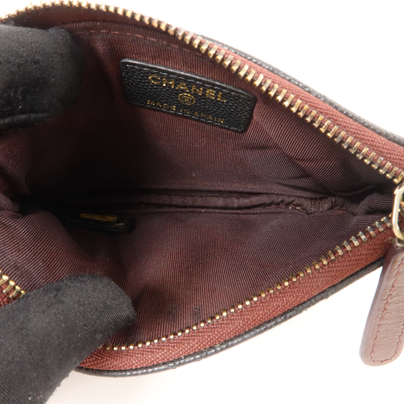 CHANEL 牛皮皮革Classic Small Zipper Pouch