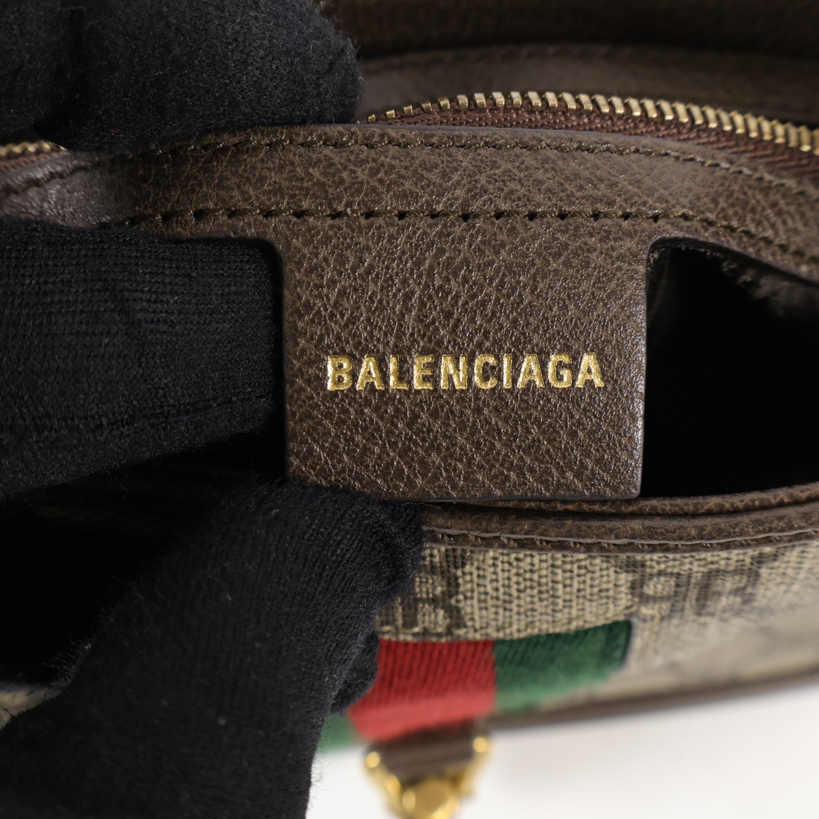 BALENCIAGA 塗層帆布Hacker Hobo Small金扣手挽袋