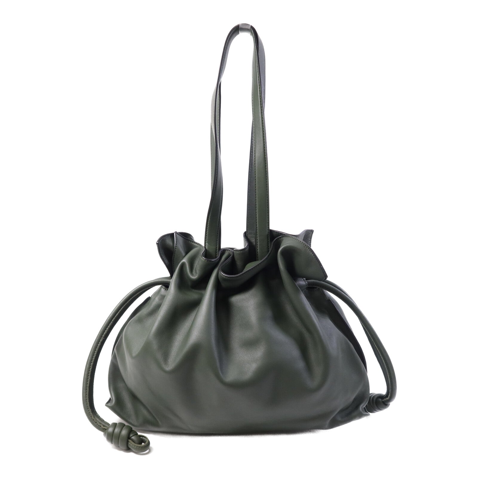 LOEWE 牛皮皮革Flamenco Large金扣肩背袋