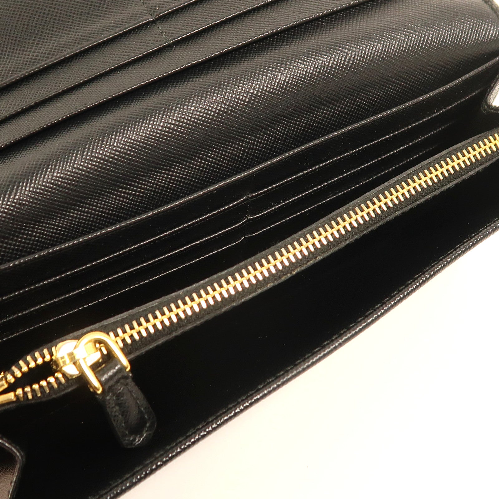 PRADA 牛皮皮革Long Wallet金扣長錢包