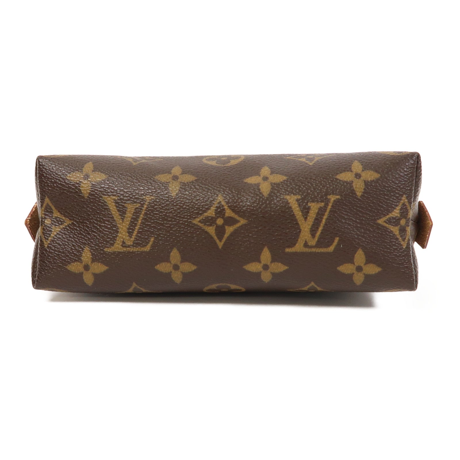 LOUIS VUITTON Monogram Pouch金扣手拿包啡色