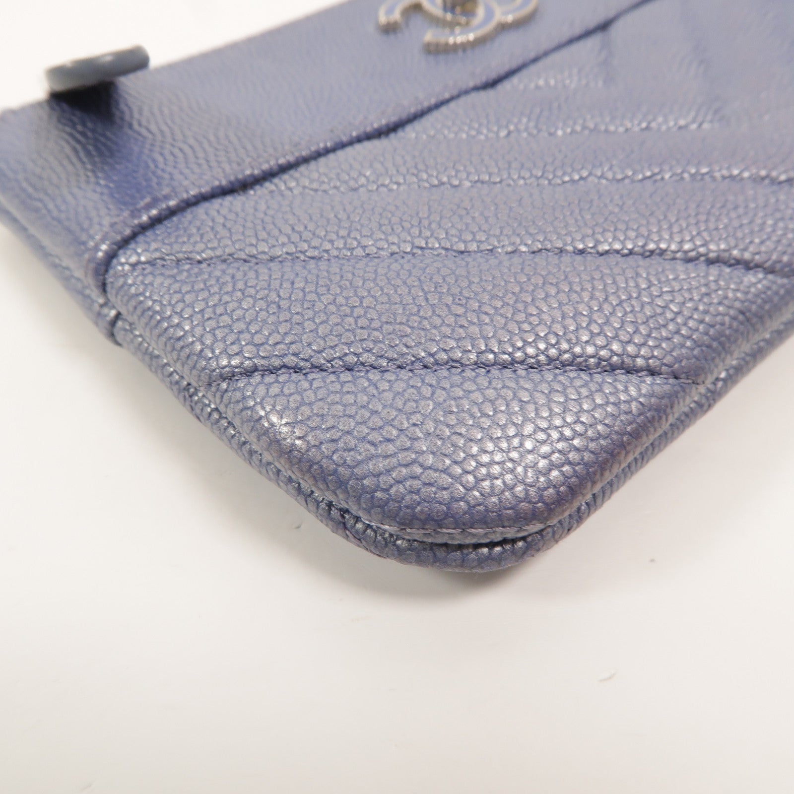 CHANEL 牛皮皮革Mini O Case Pouch零錢包