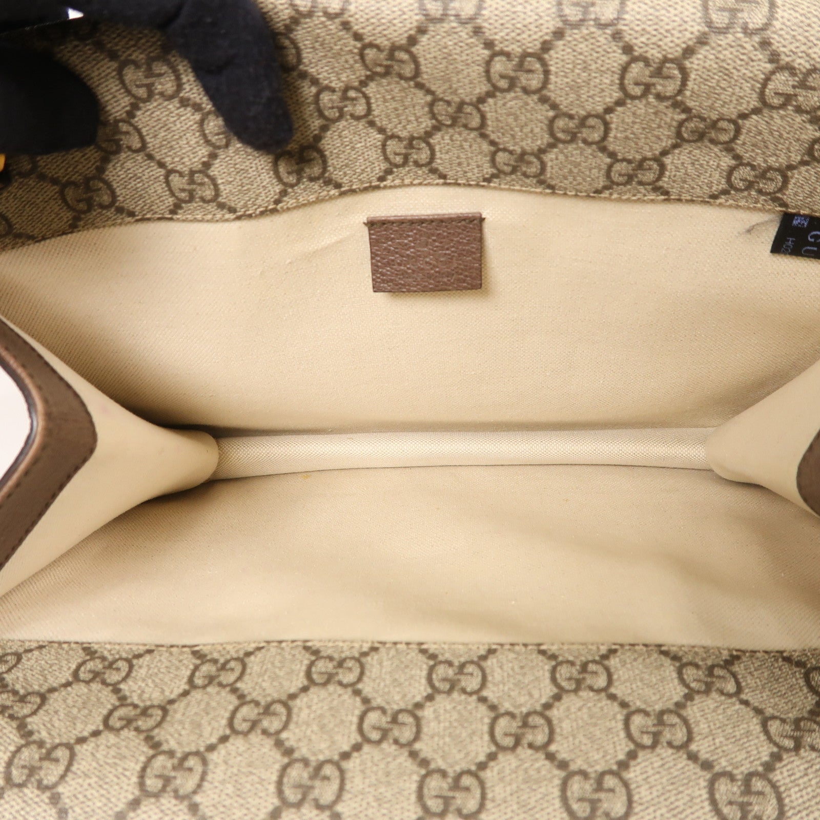 GUCCI 塗層帆布Shoulder Bag金扣肩背袋