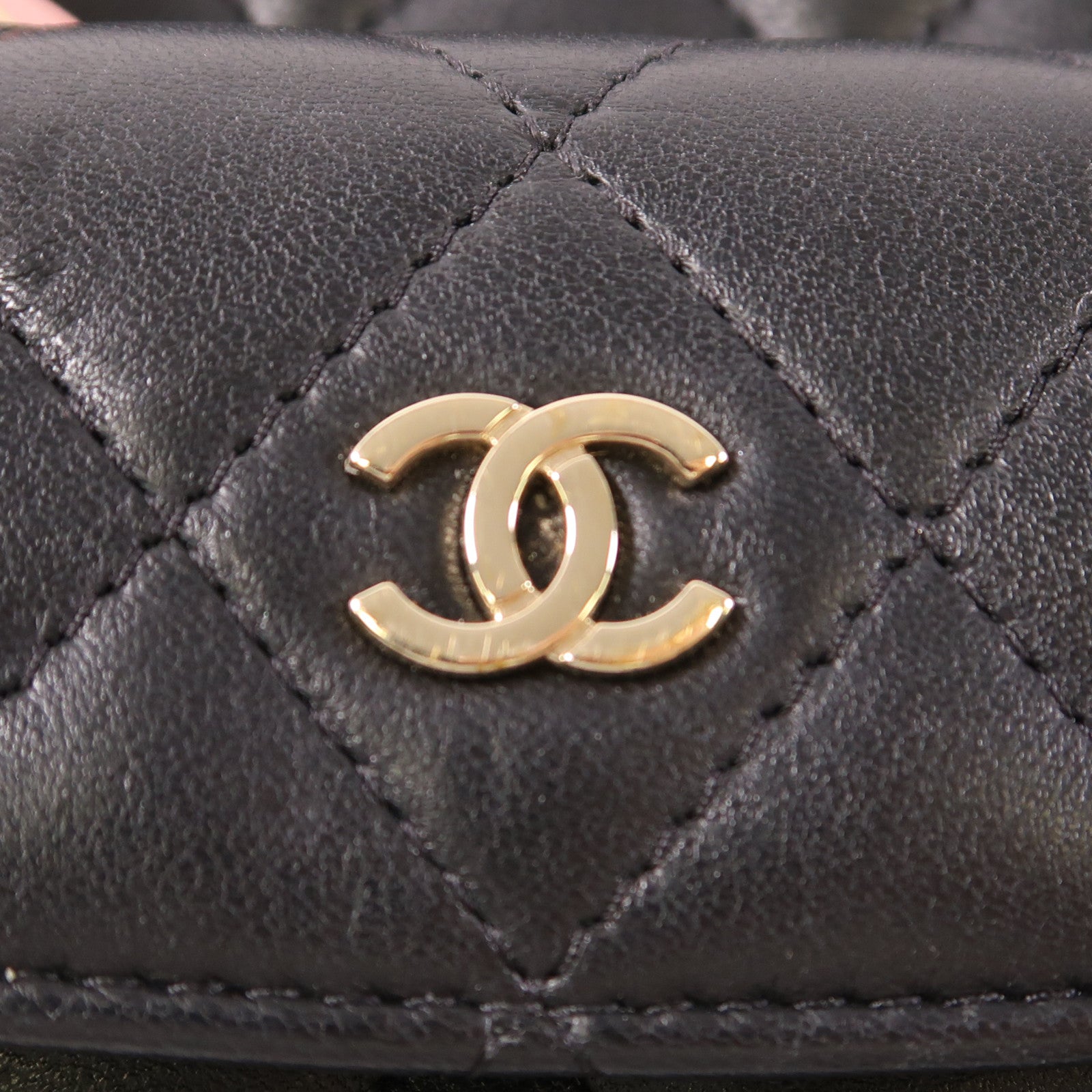 CHANEL 羊皮皮革Mini Backpack金扣背包
