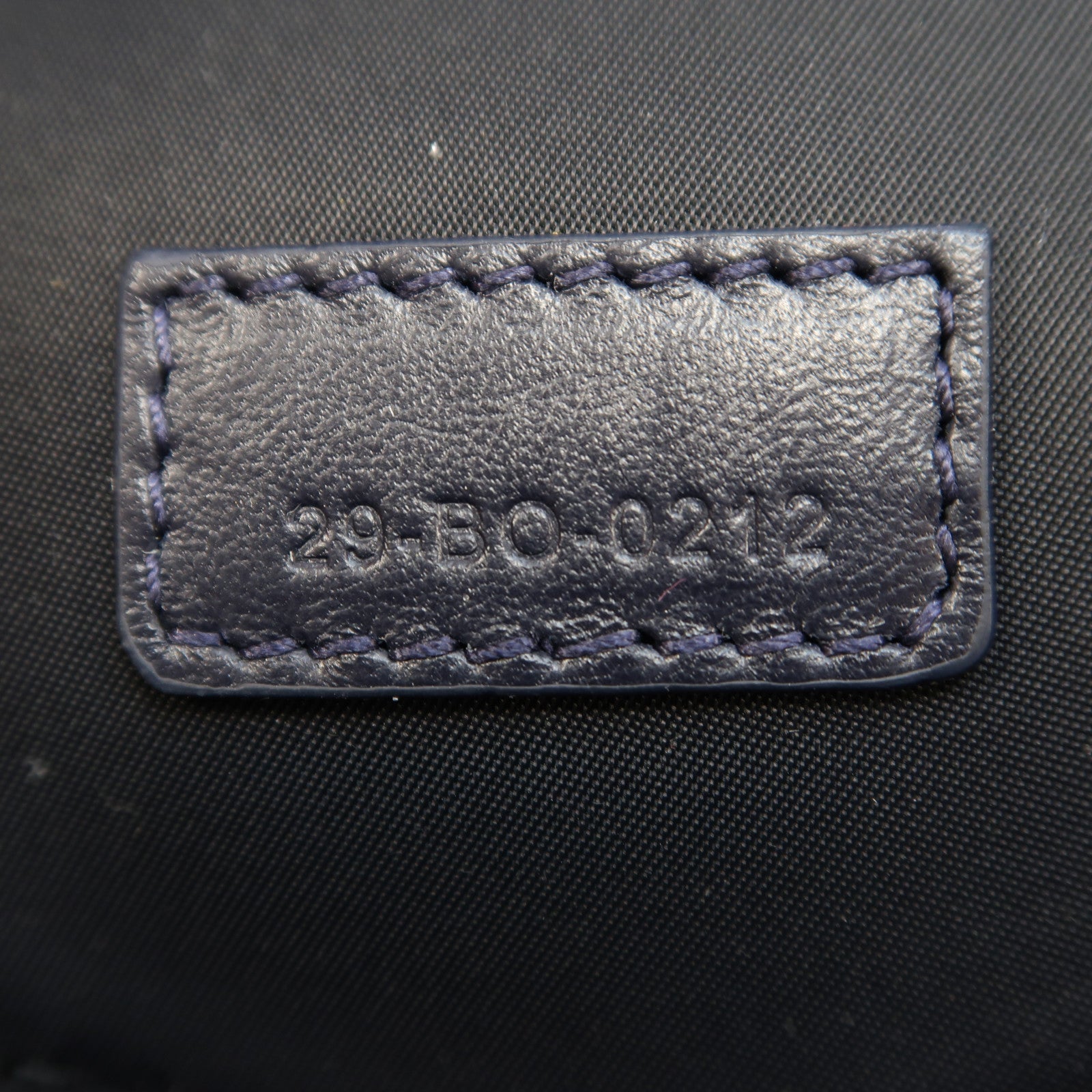 Dior 帆布Coin Case銀扣零錢包深藍色/米色