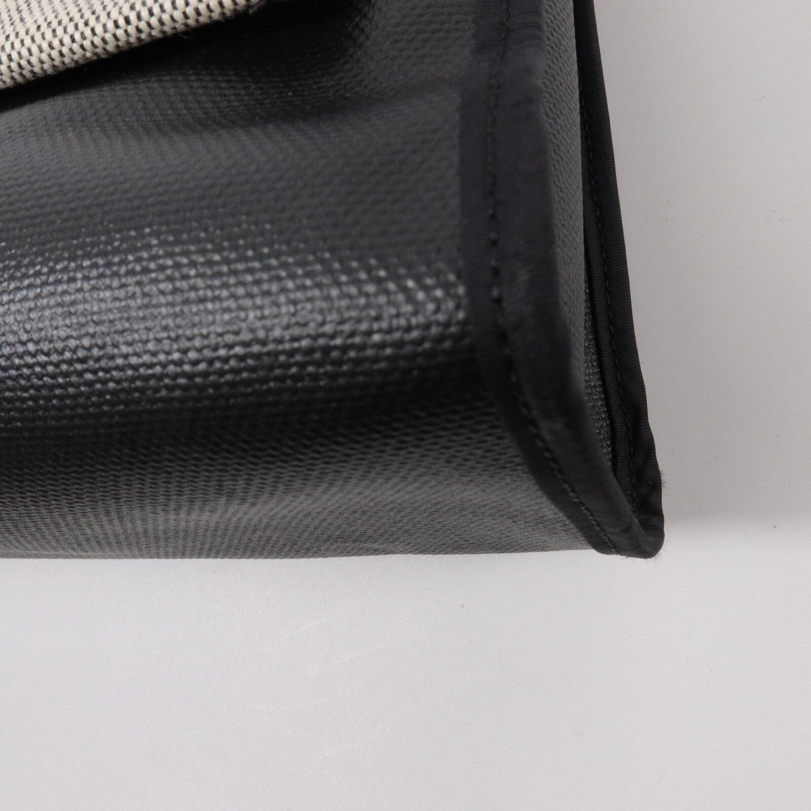 HERMES 帆布Herbag PM手挽肩背兩用袋Noir/Bleu Saphrie