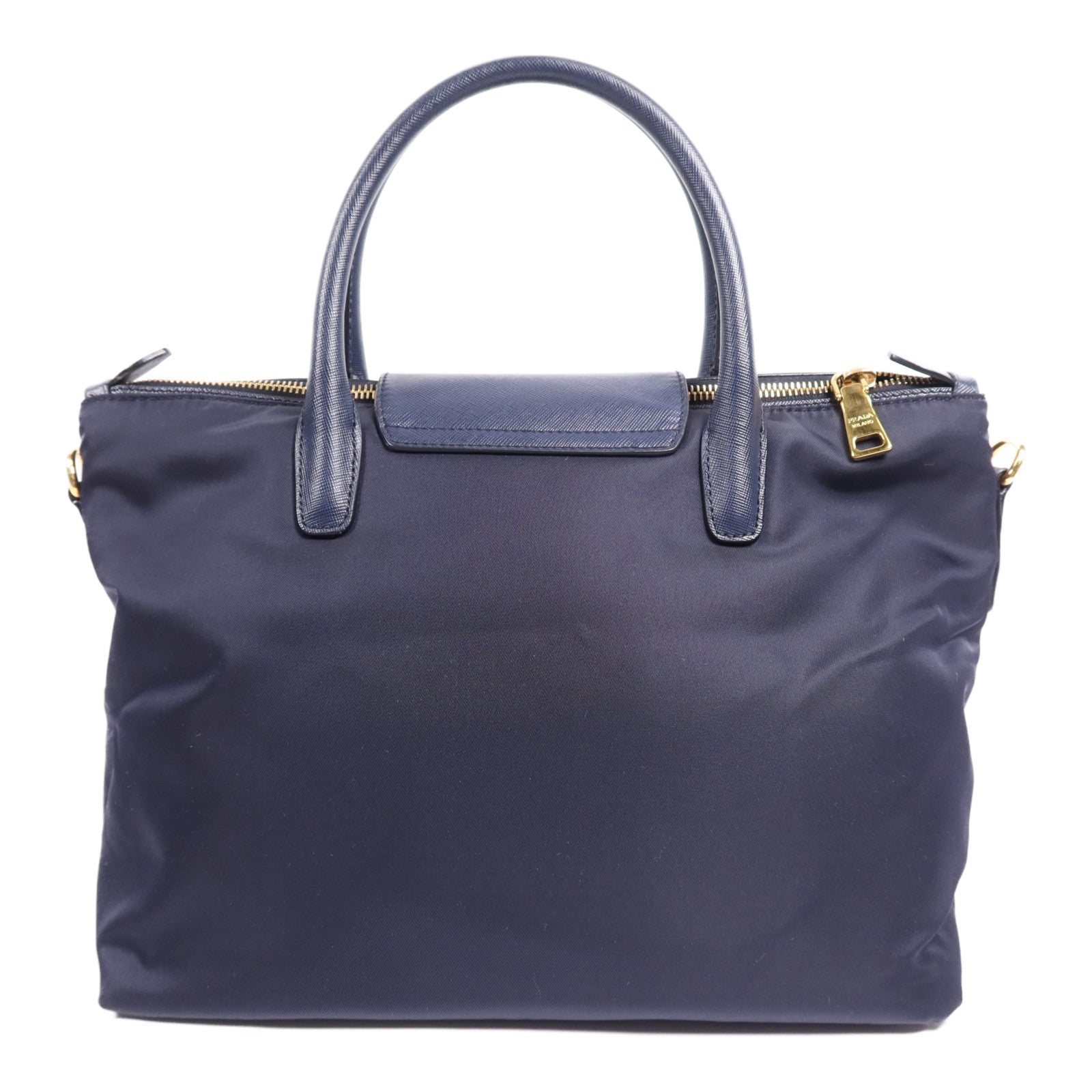 PRADA 尼龍Tessuto金扣手挽肩背兩用袋