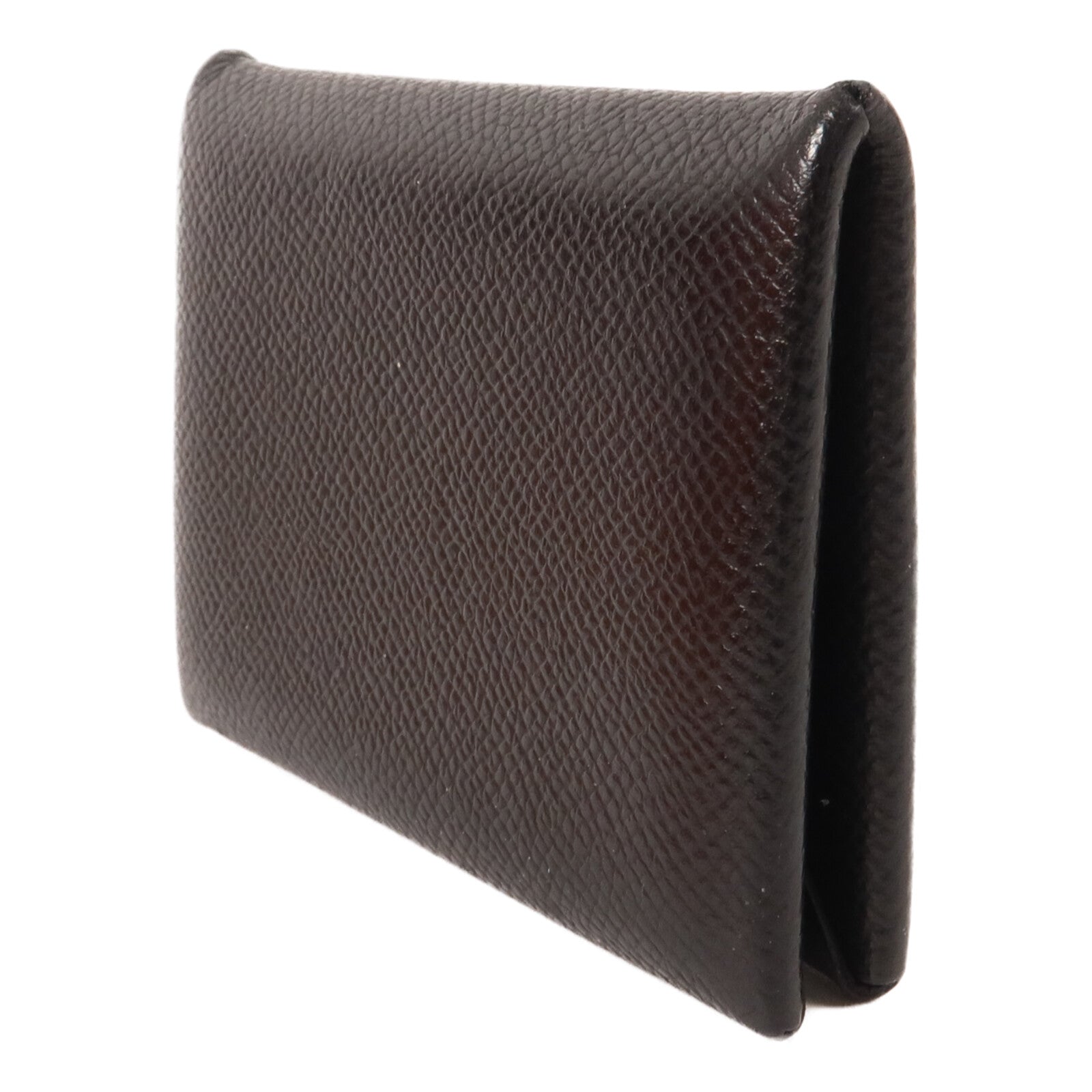 HERMES Epsom皮革Calvi卡片套Noir