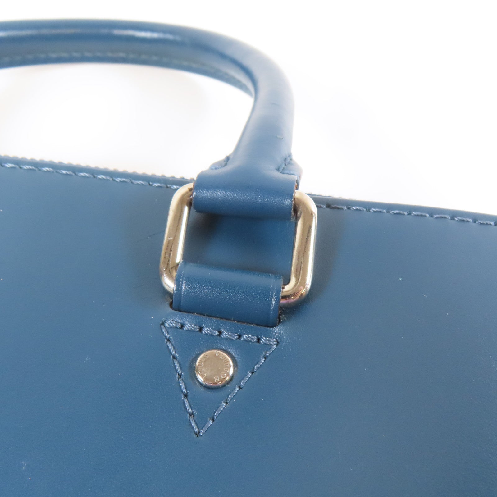 LOUIS VUITTON 【激減優惠】Epi Porte Documents Jour銀扣手挽肩背兩用袋藍色