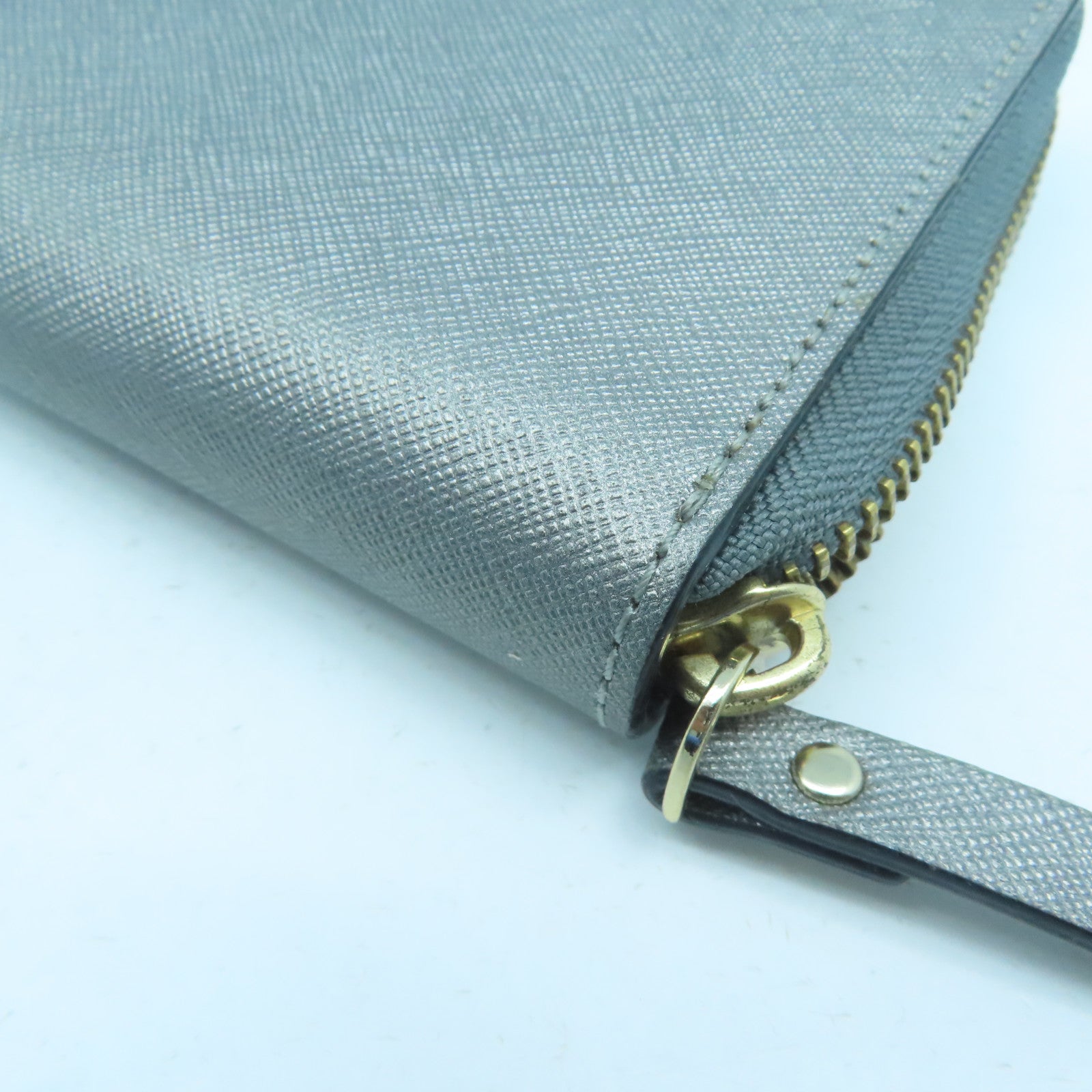 Kate Spade 【激減優惠】牛皮皮革Long Wallet金扣長錢包銀色