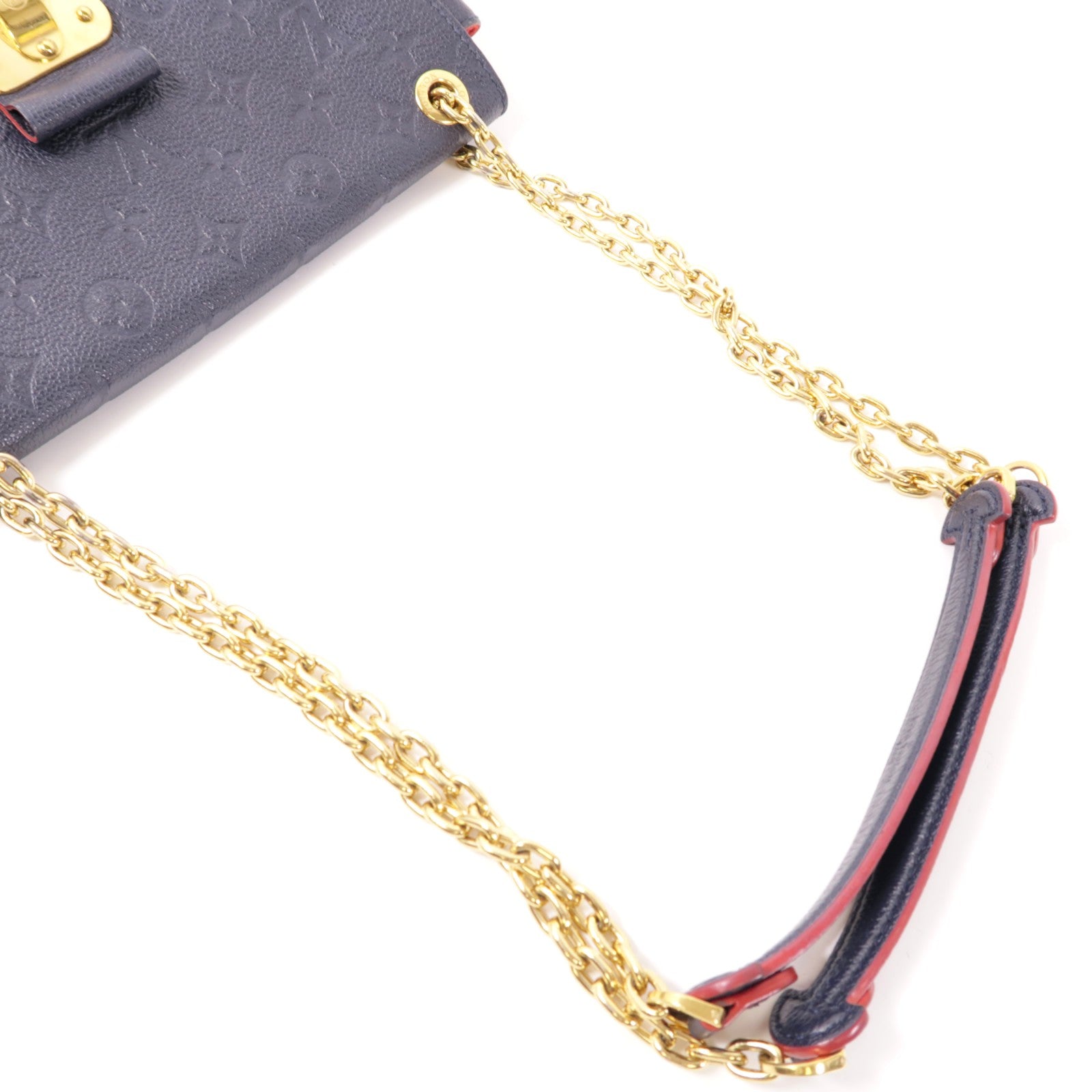 LOUIS VUITTON LV GHW Vavin PM Shoulder Bag M52271 Monogram Empreinte Navy