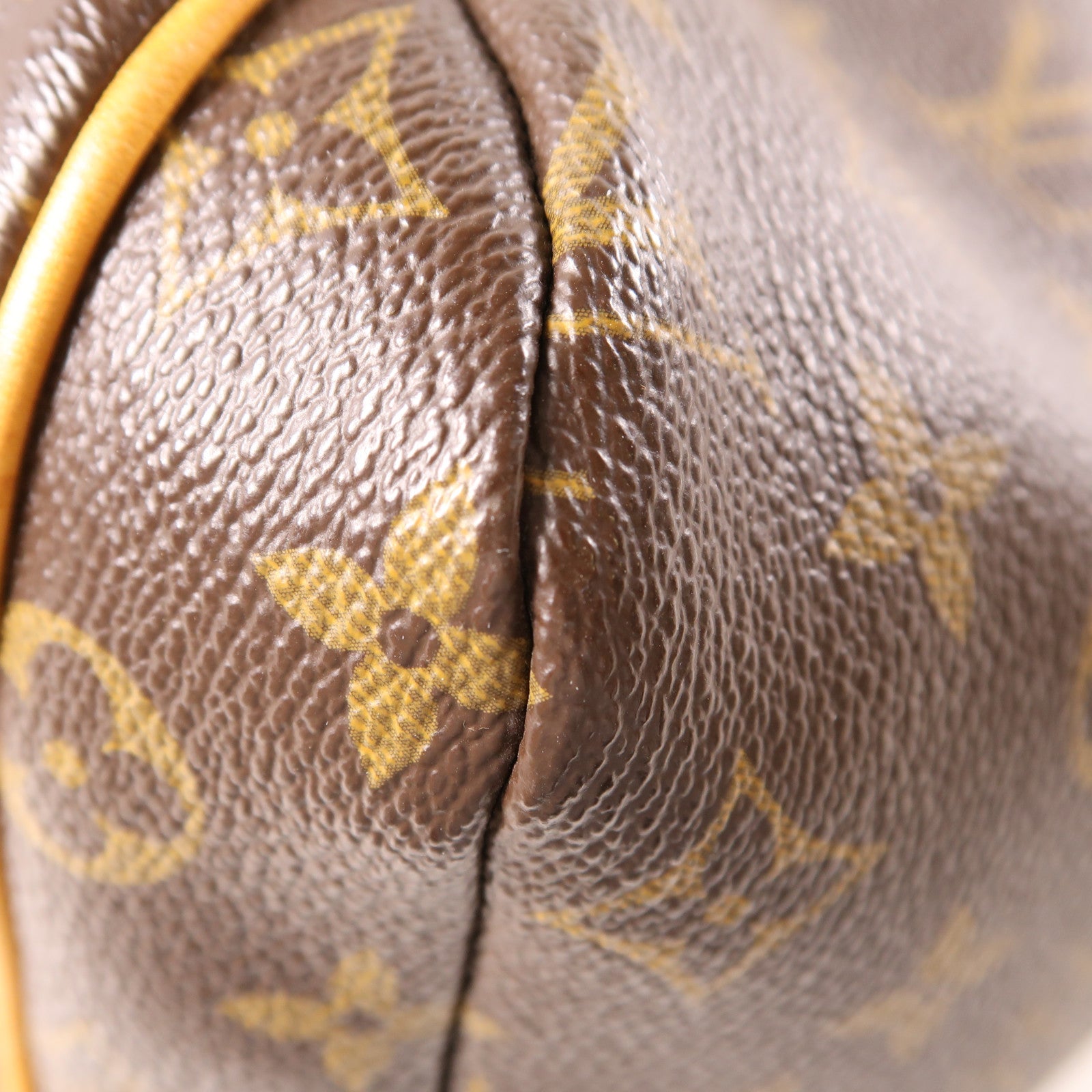 LOUIS VUITTON Monogram Totally MM金扣肩背袋/手挽袋棕色